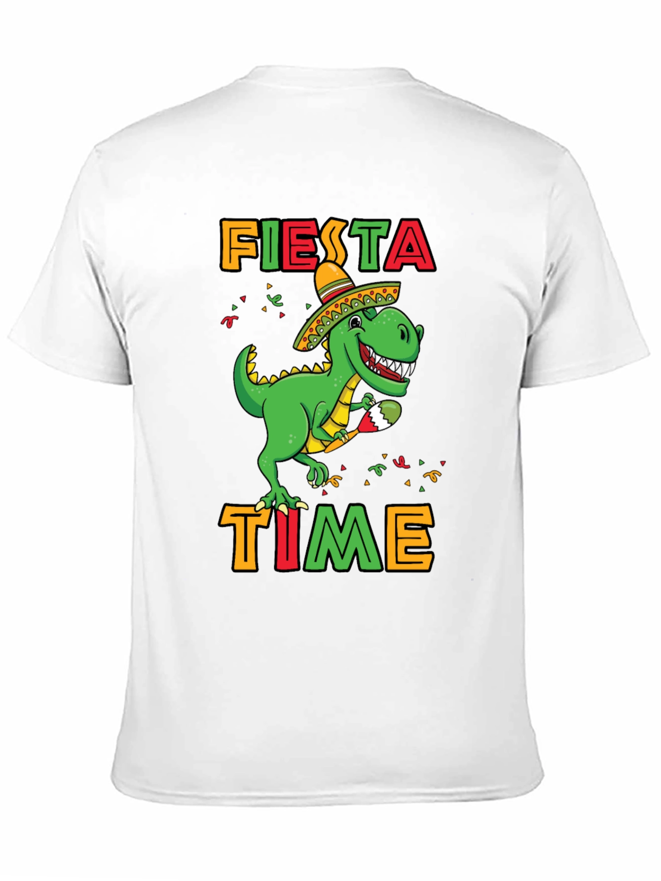 Fiesta Time Dinosaur T-Shirt - Cinco De Mayo