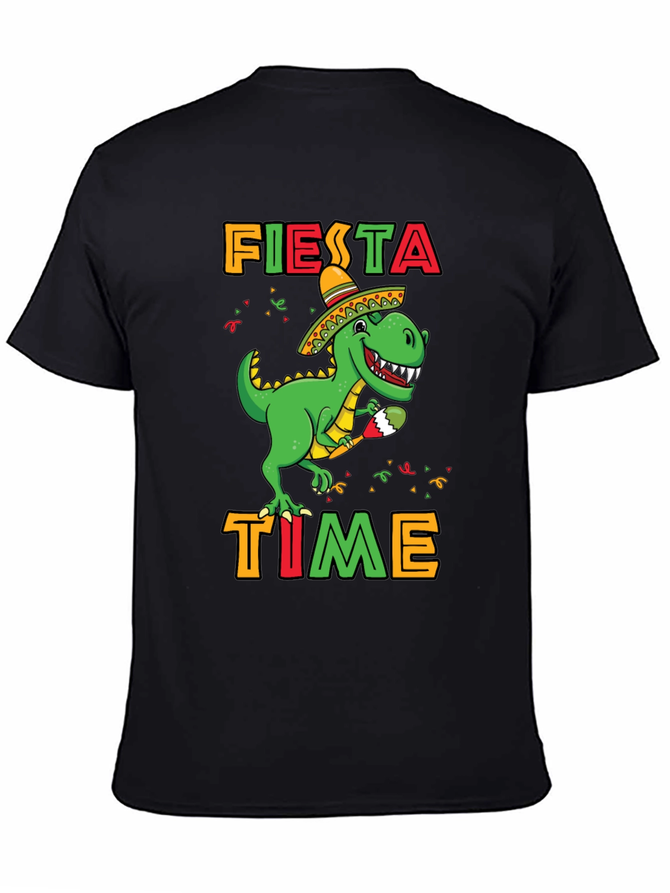 Fiesta Time Dinosaur T-Shirt - Cinco De Mayo