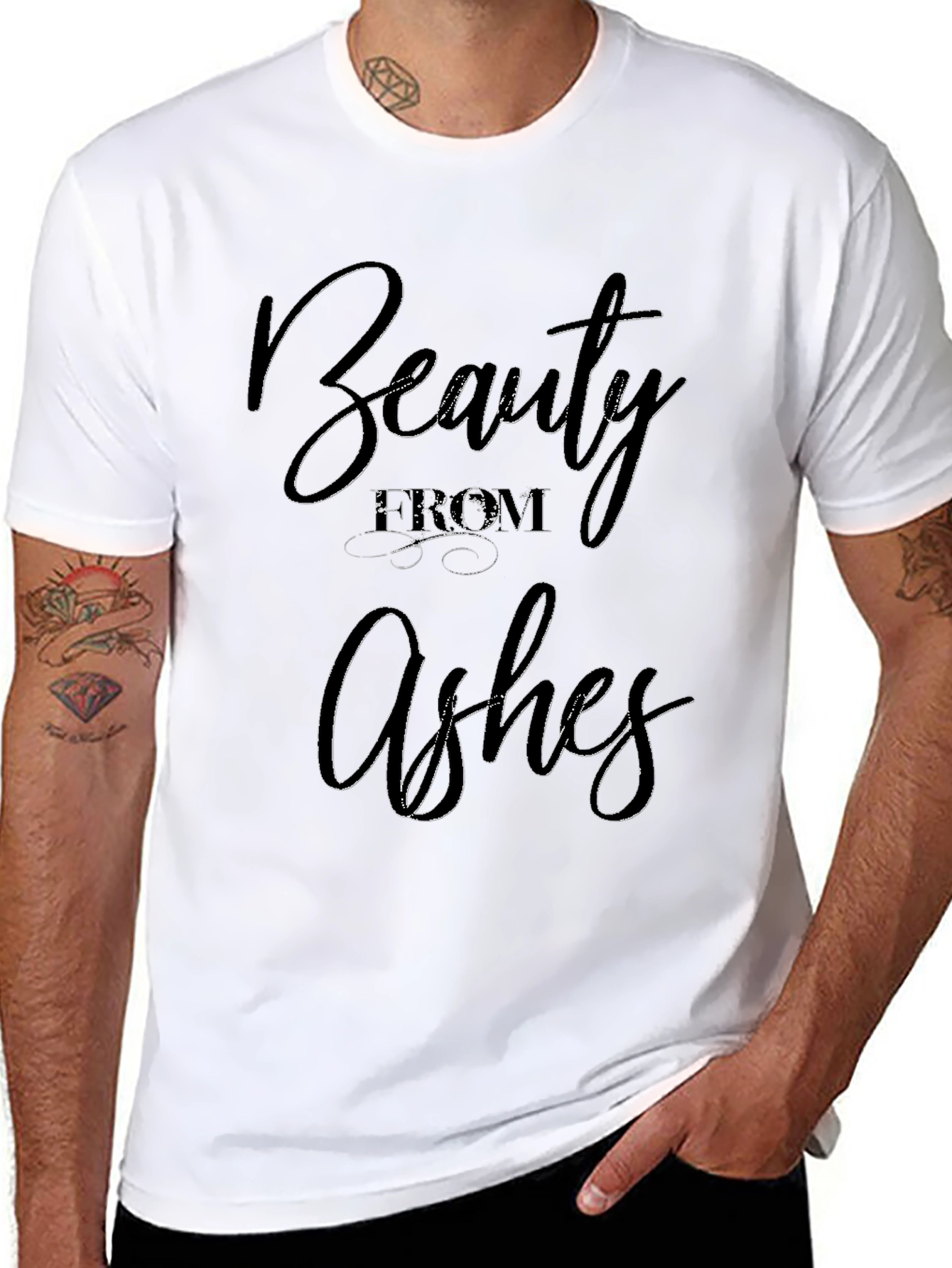 Beauty From Ashes Graphic Tee - Stylish Comfort