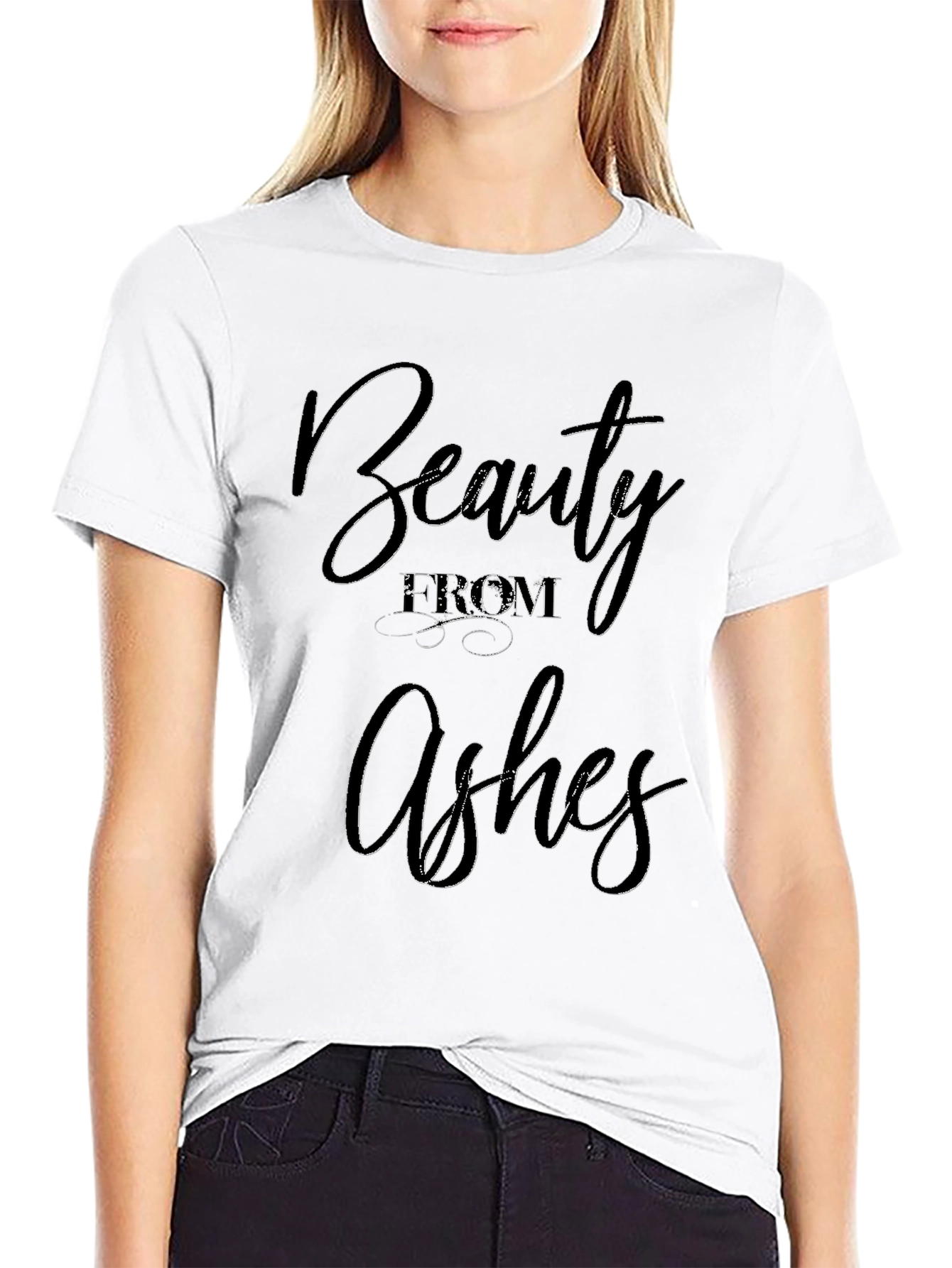 Beauty From Ashes Graphic Tee - Stylish Comfort