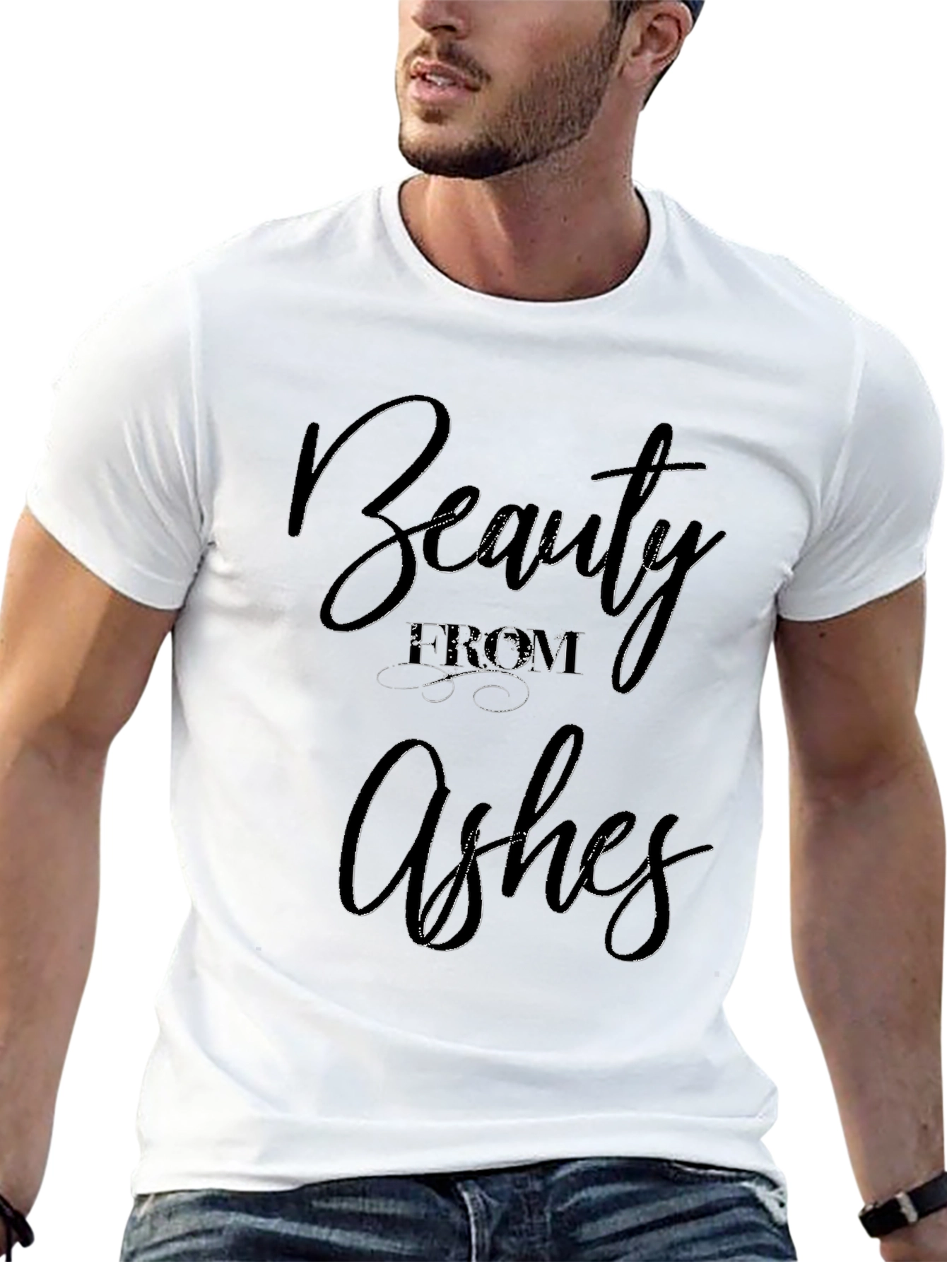 Beauty From Ashes Graphic Tee - Stylish Comfort