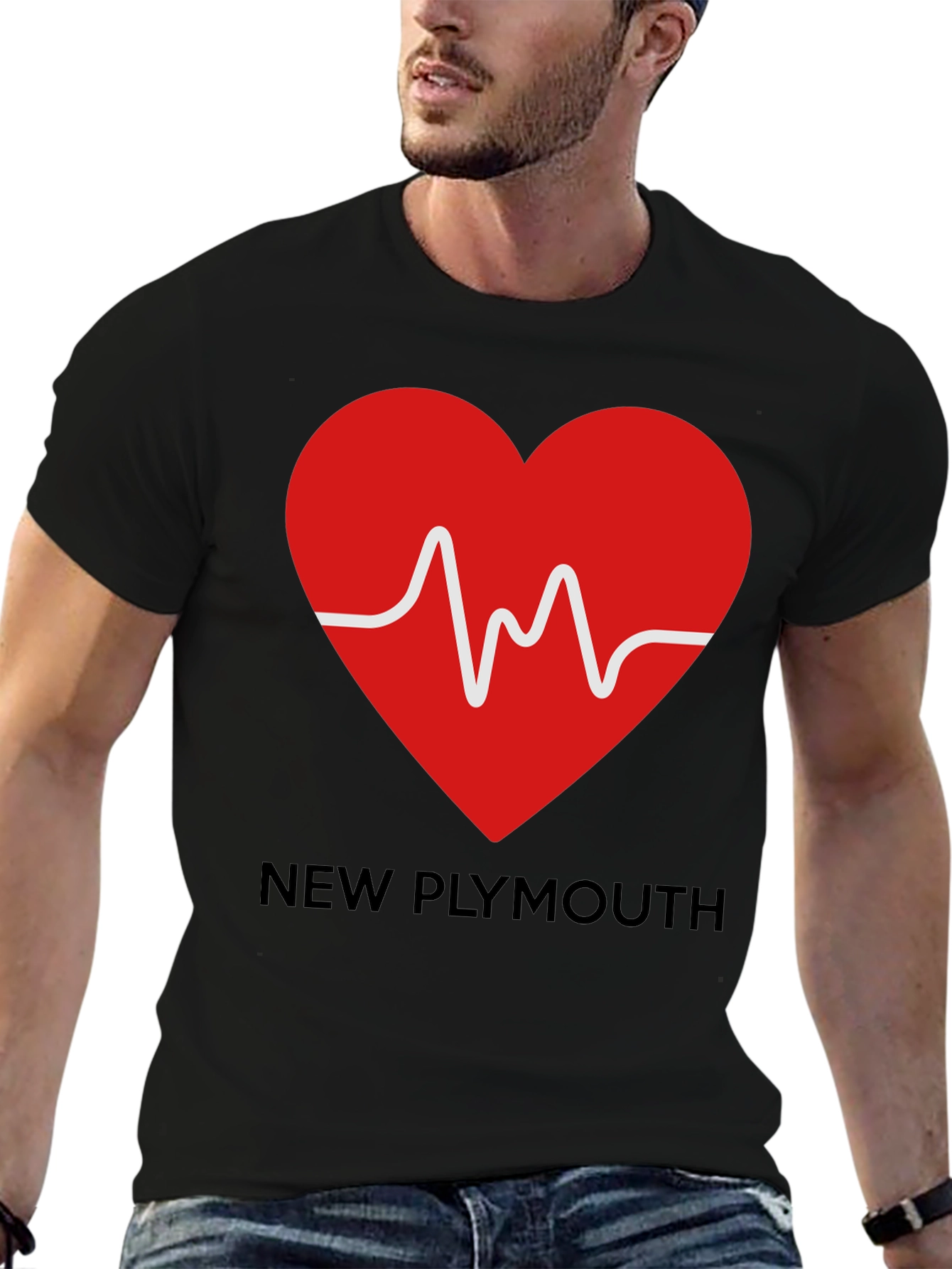 New Plymouth Heartbeat T-Shirt - Show Your Love!