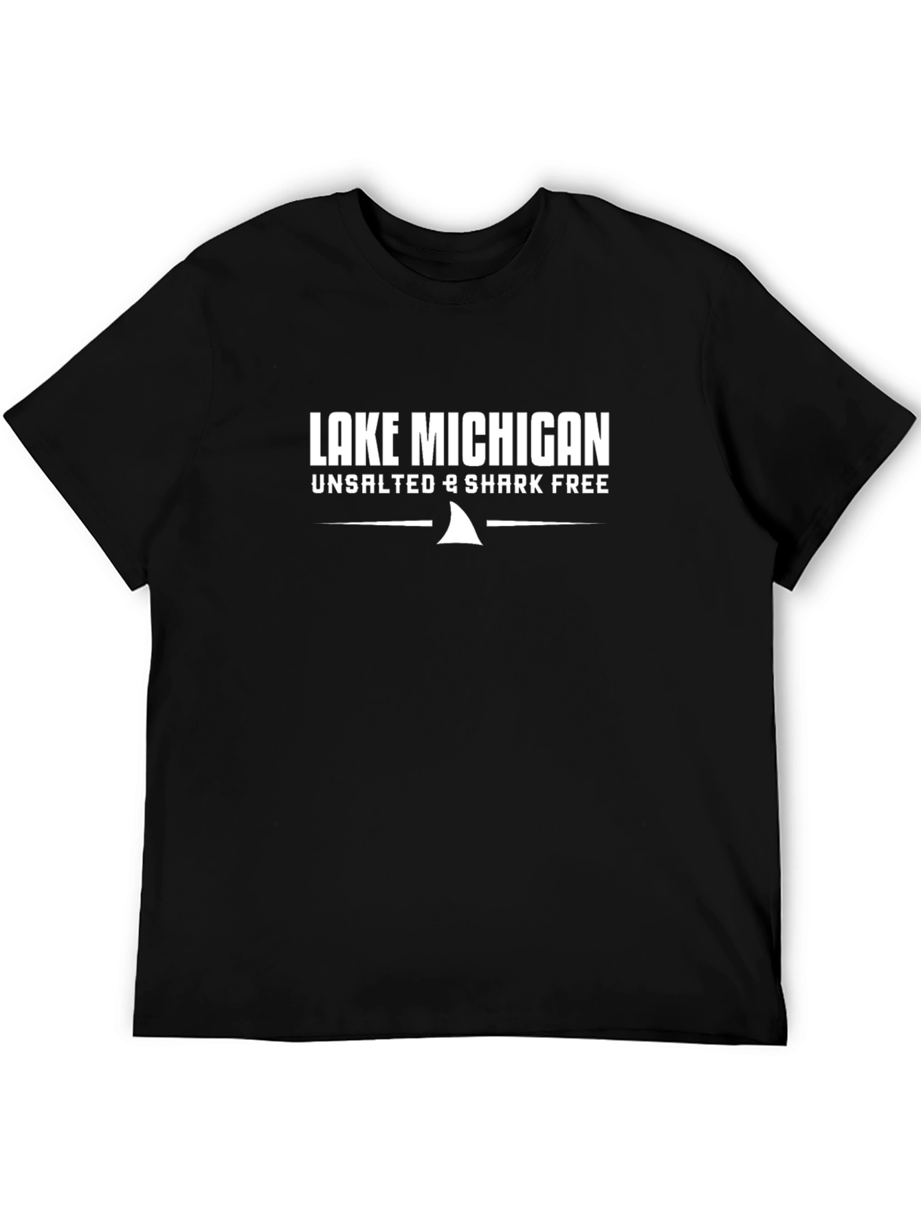 Lake Michigan Novelty T-Shirt - Unsalted & Shark Free