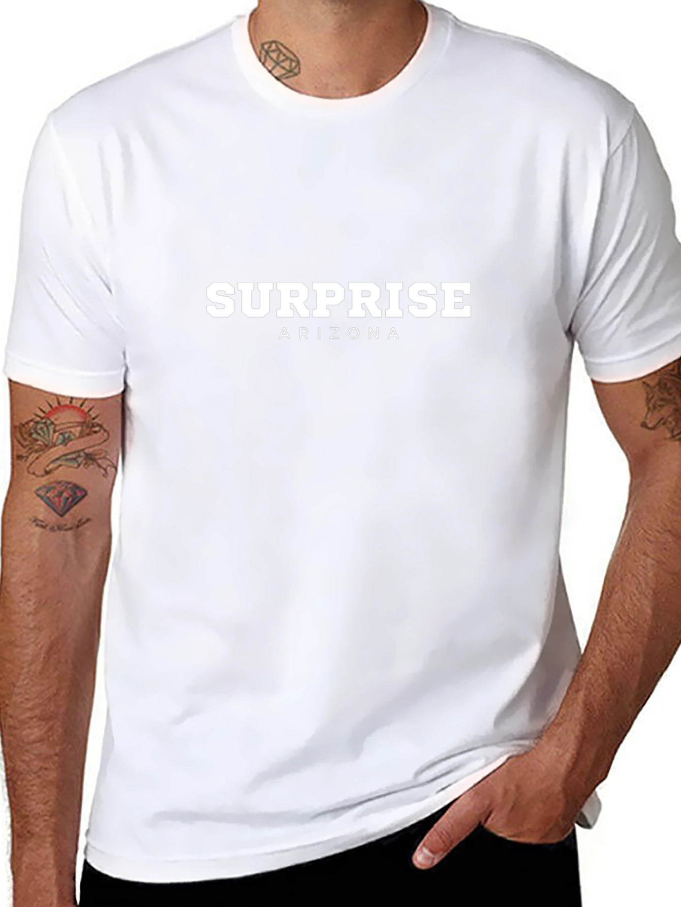 Surprise Arizona Graphic Tee - Black Cotton T-Shirt