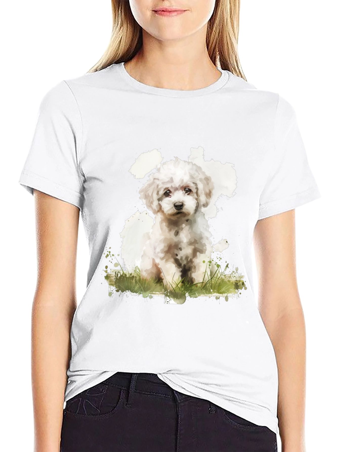Cute Dog Graphic T-Shirt - Unisex Black Tee