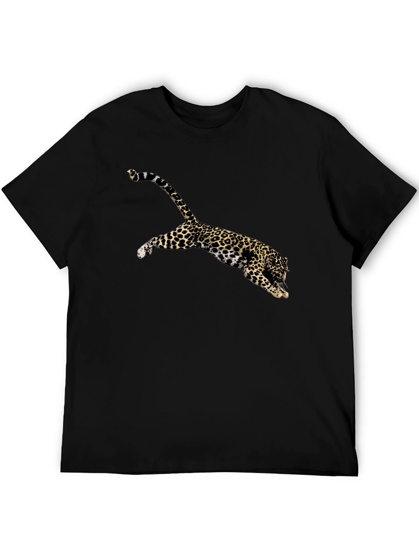Leopard Print Black T-Shirt