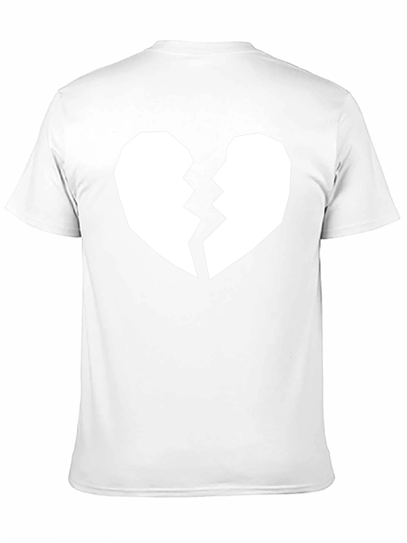 Broken Heart Graphic Tee - Black Casual Shirt