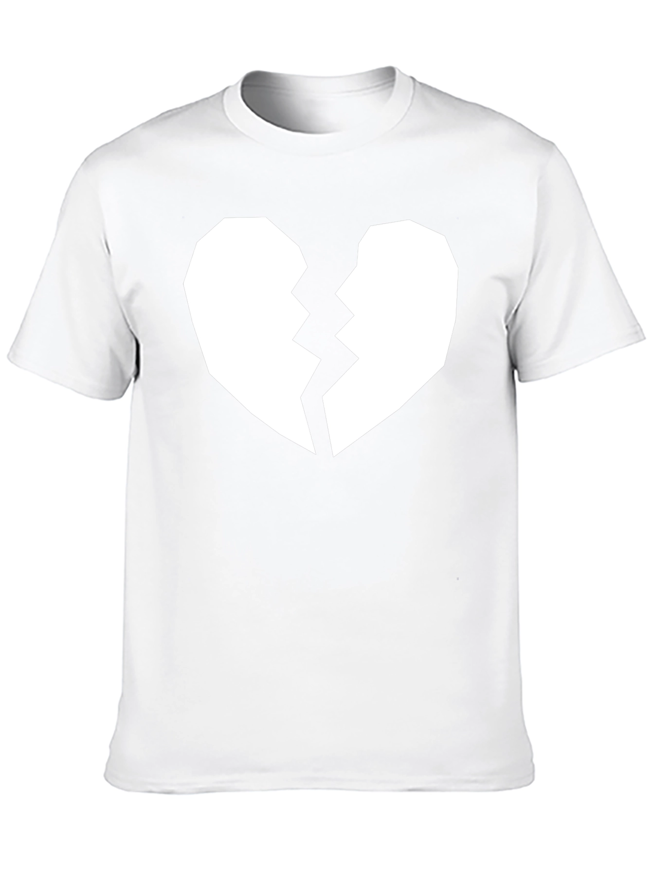 Broken Heart Graphic Tee - Black Casual Shirt
