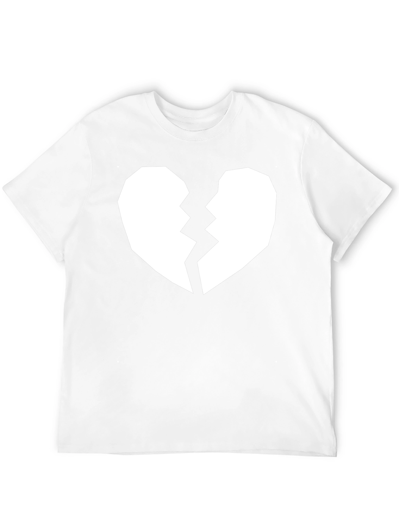 Broken Heart Graphic Tee - Black Casual Shirt