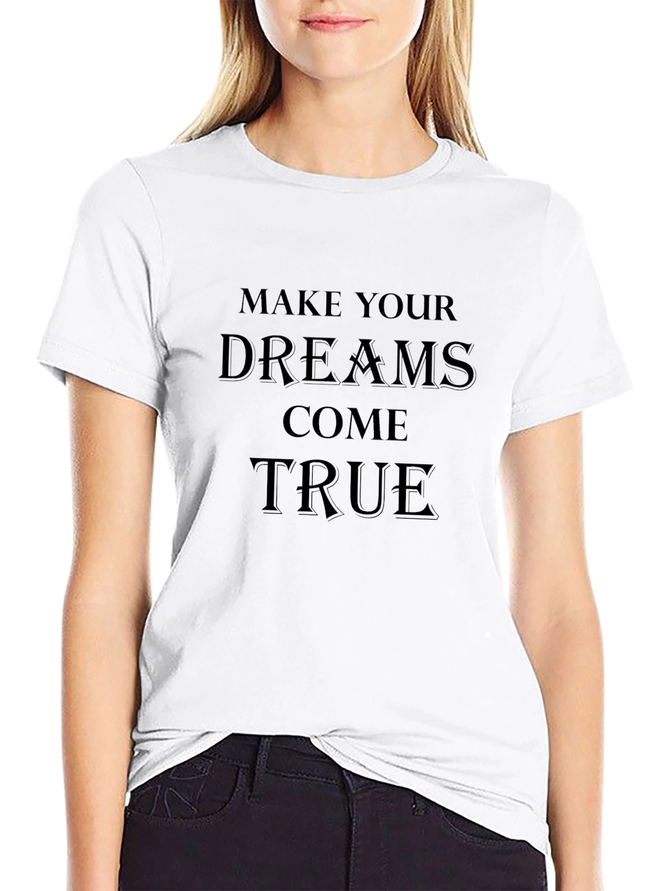 Dream Come True Black Graphic Tee