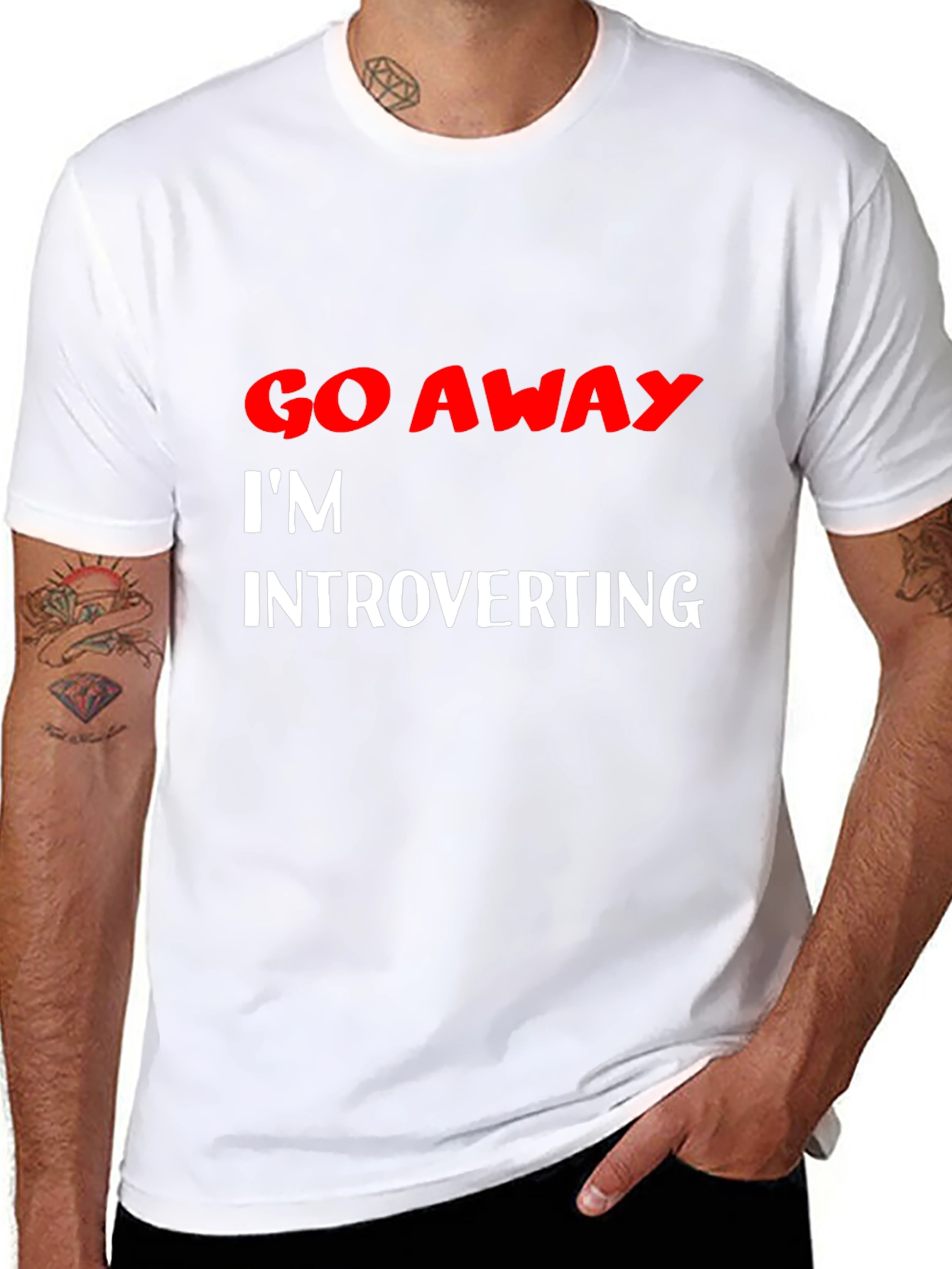 Introvert T-Shirt: Go Away Im Introverting