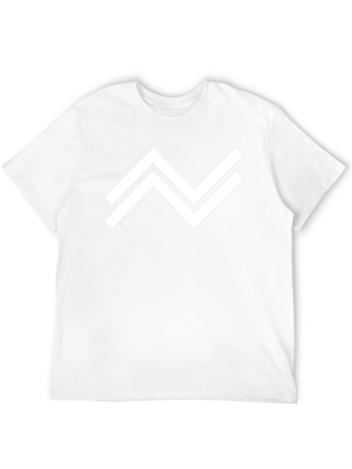 Modern Geometric Graphic Tee - Black Casual Shirt