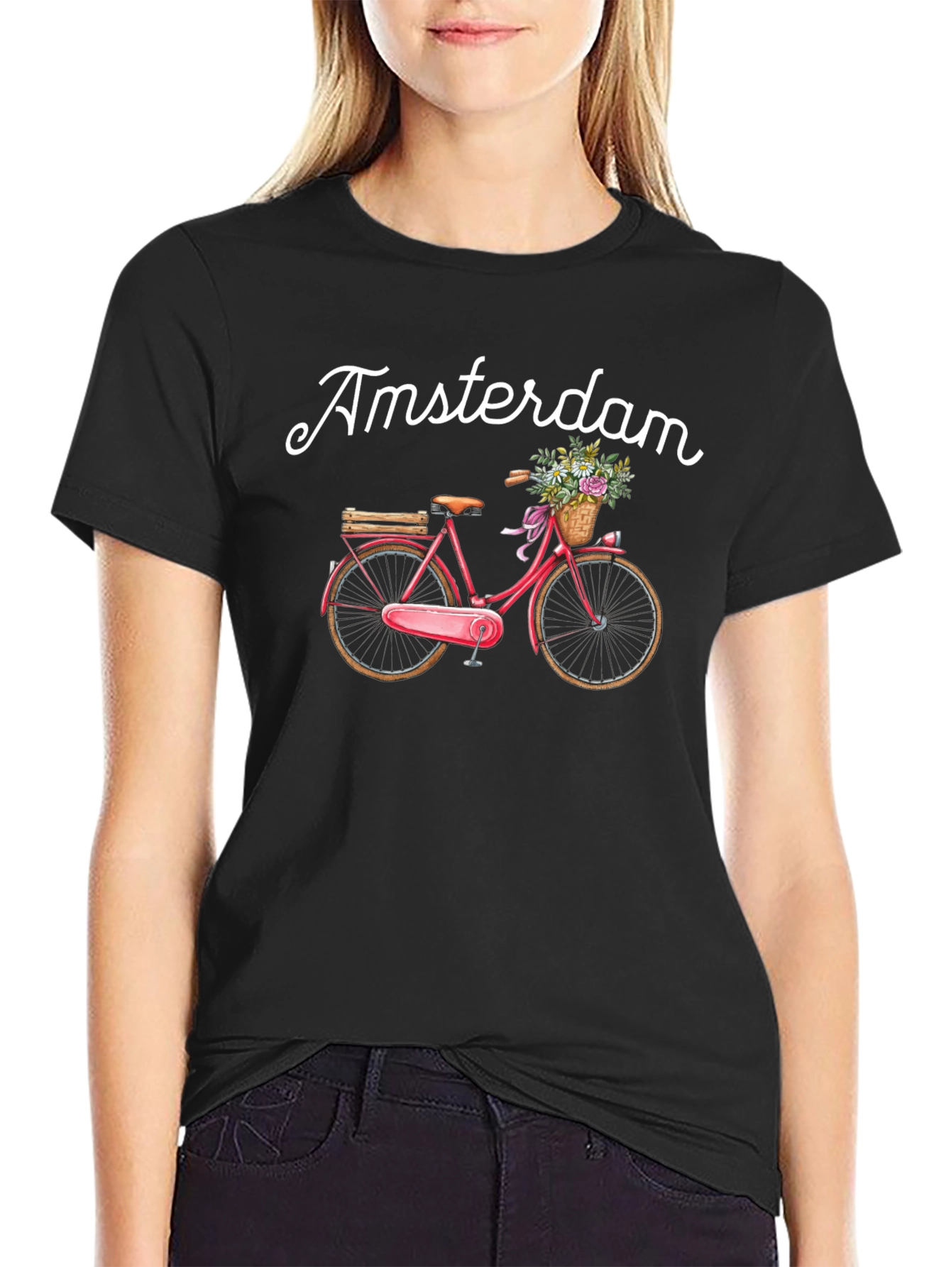 Amsterdam Bicycle Graphic T-Shirt