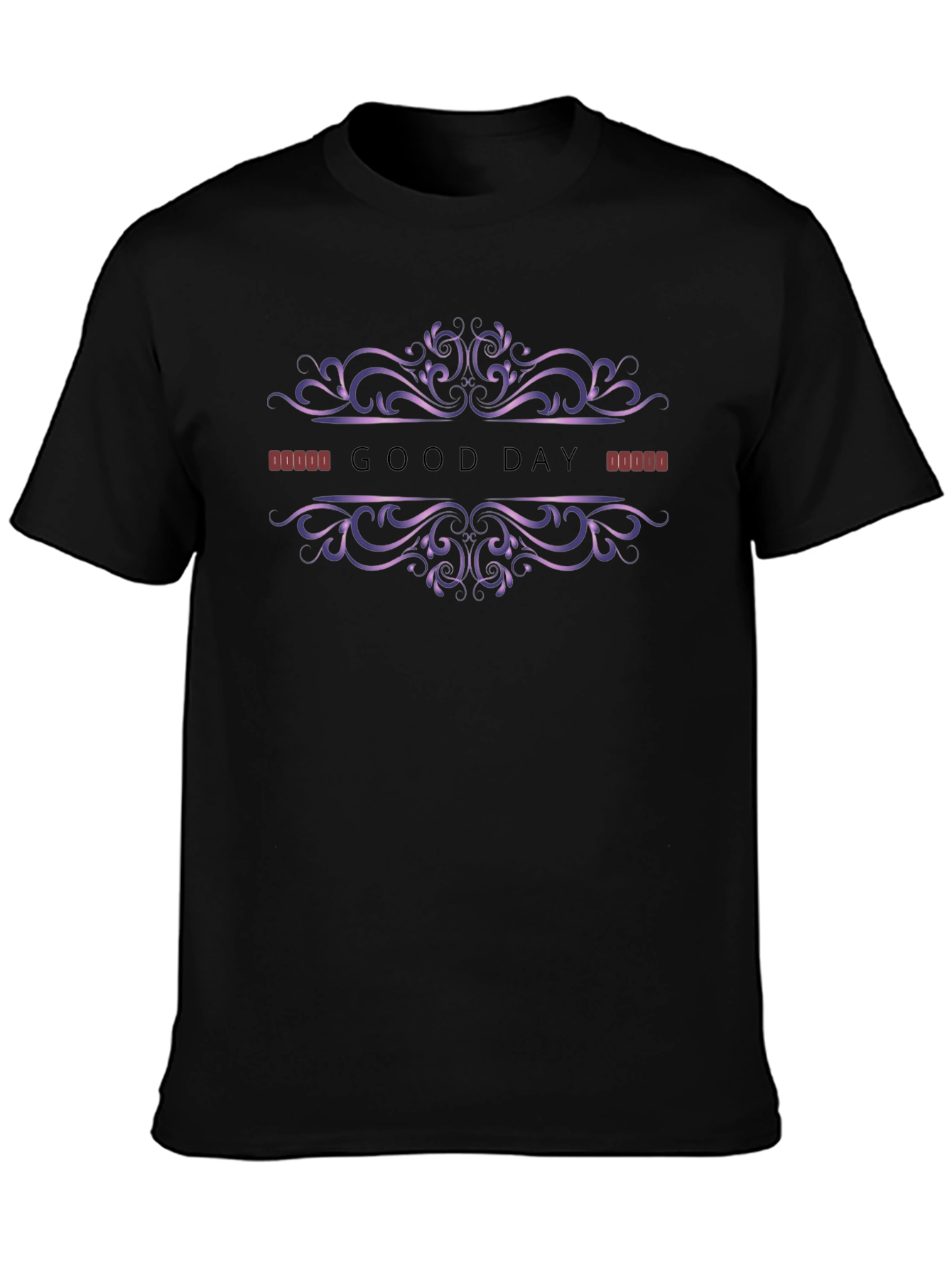Good Day Graphic Tee - Black Casual T-Shirt