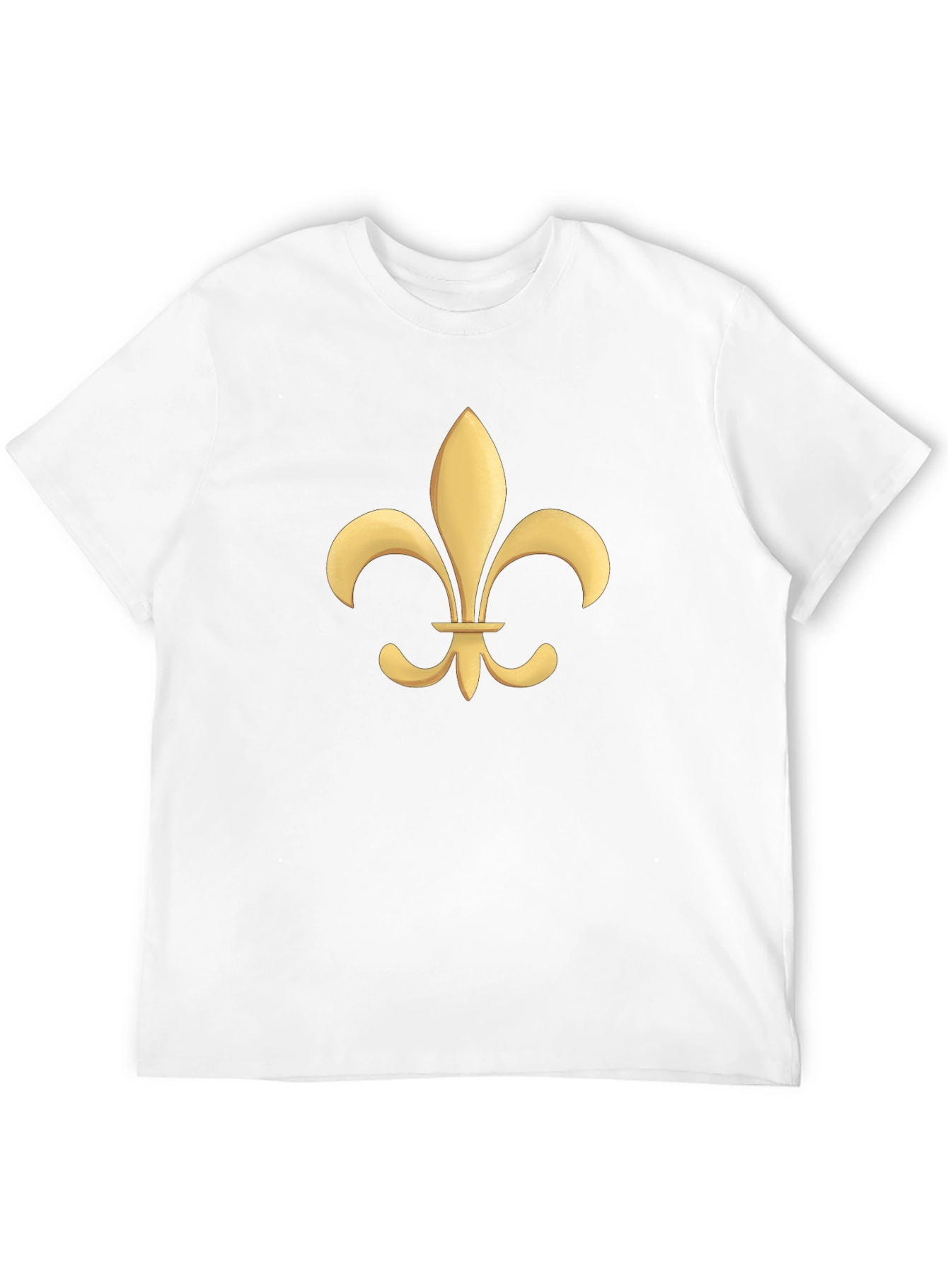 Fleur-de-Lis Graphic Tee - Black Cotton T-Shirt