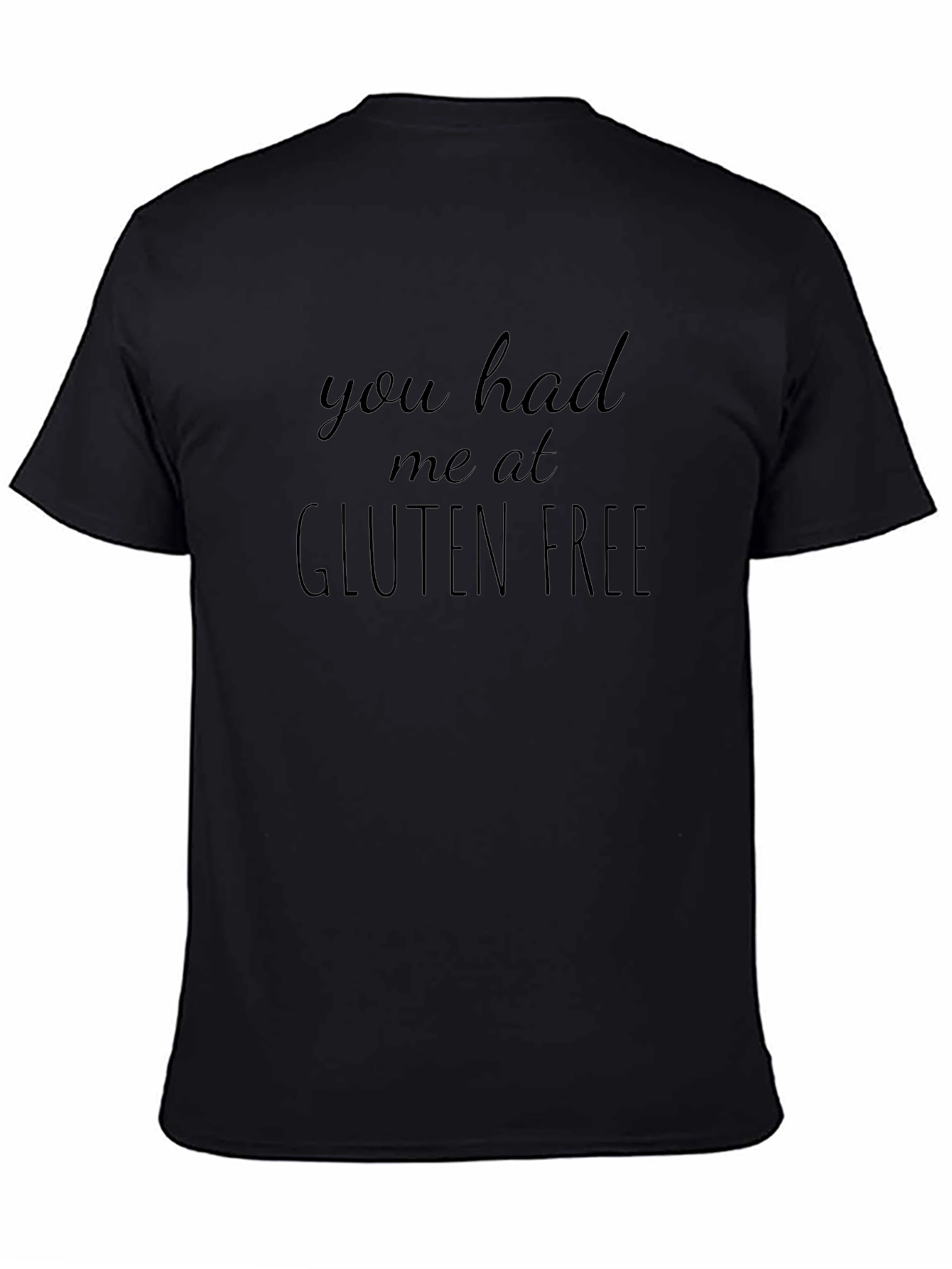 Gluten Free Graphic Tee - Mens Black T-Shirt
