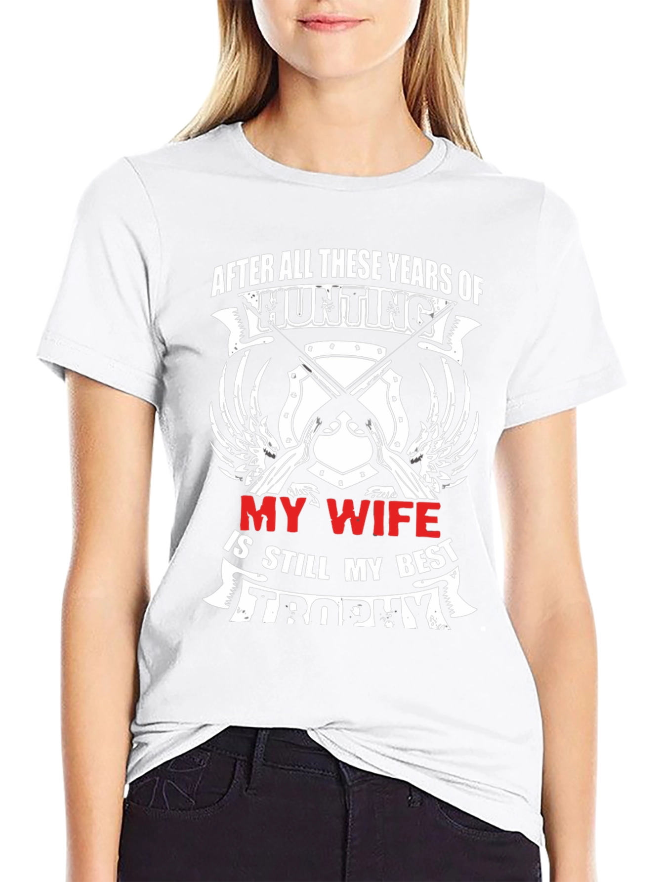 Hunting Wife Best Trophy Mens Graphic Tee