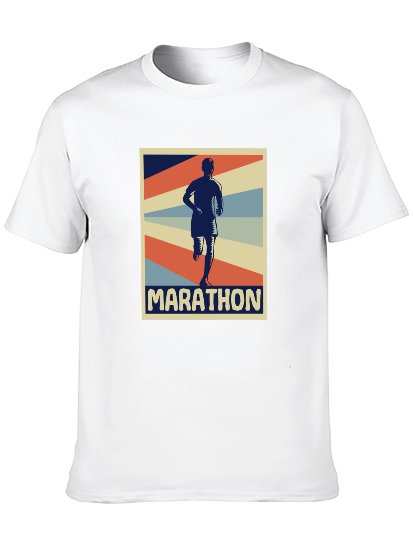 Marathon Runner Graphic Tee - Retro Style