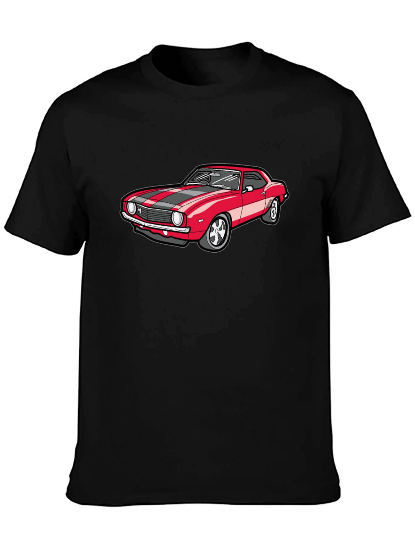 Classic Red Car Graphic T-Shirt