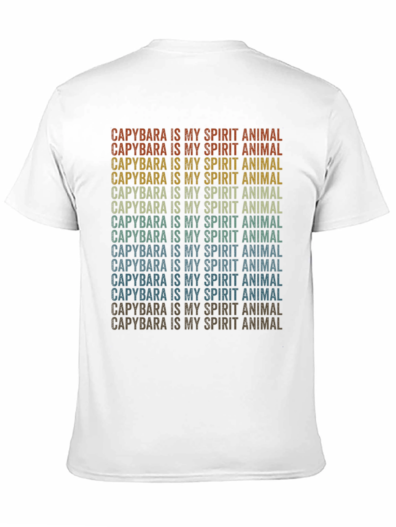 Capybara Spirit Animal T-Shirt - Retro Design
