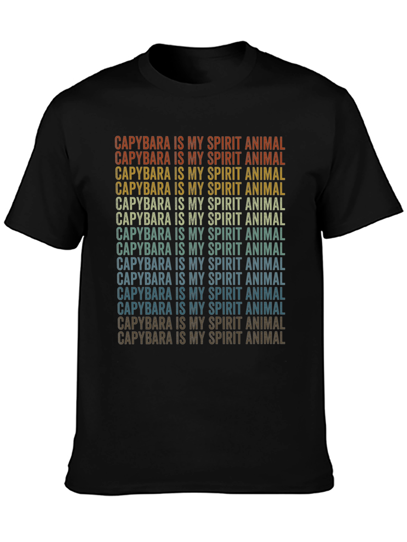 Capybara Spirit Animal T-Shirt - Retro Design