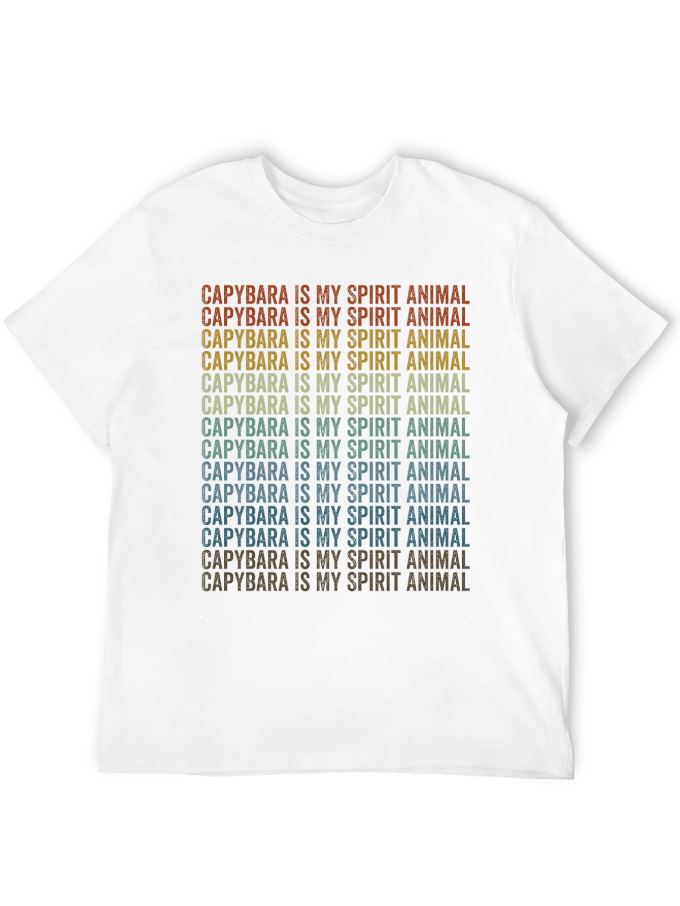 Capybara Spirit Animal T-Shirt - Retro Design