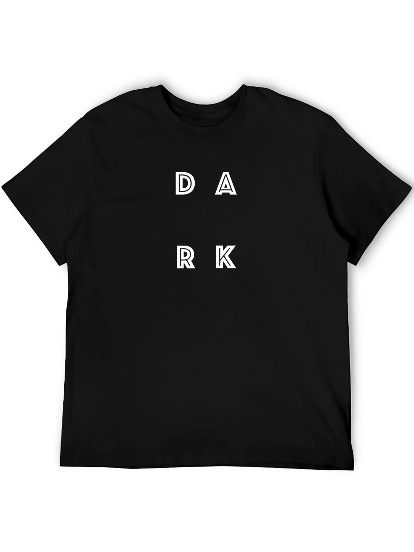 DARK Graphic Print Black T-Shirt