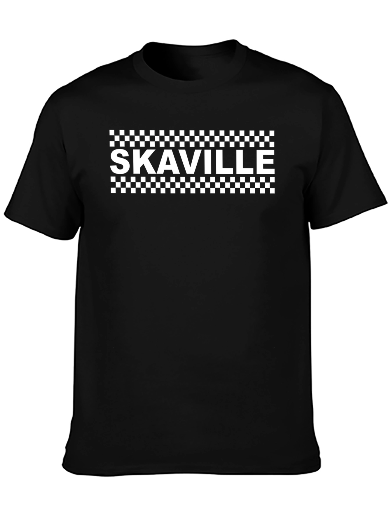 SkaVille Black & White Checkered T-Shirt