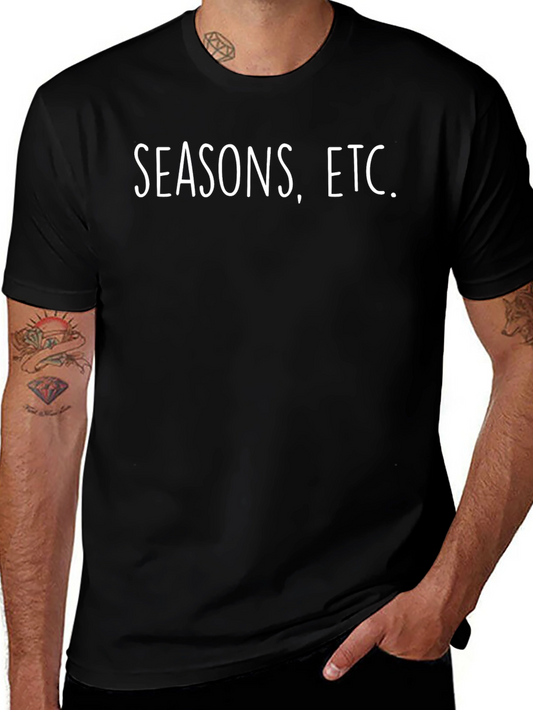 Seasons Etc. Black T-Shirt for Men