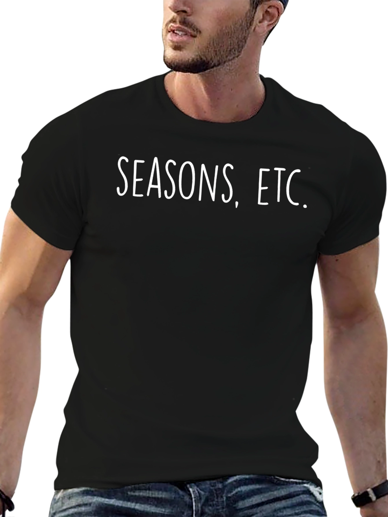 Seasons Etc. Black T-Shirt for Men
