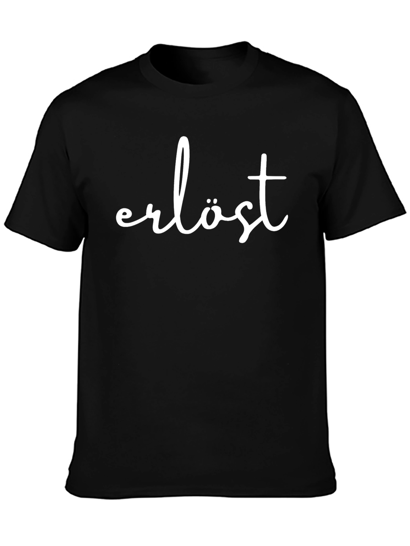 Erlöst Graphic Tee - Black Cotton Comfort
