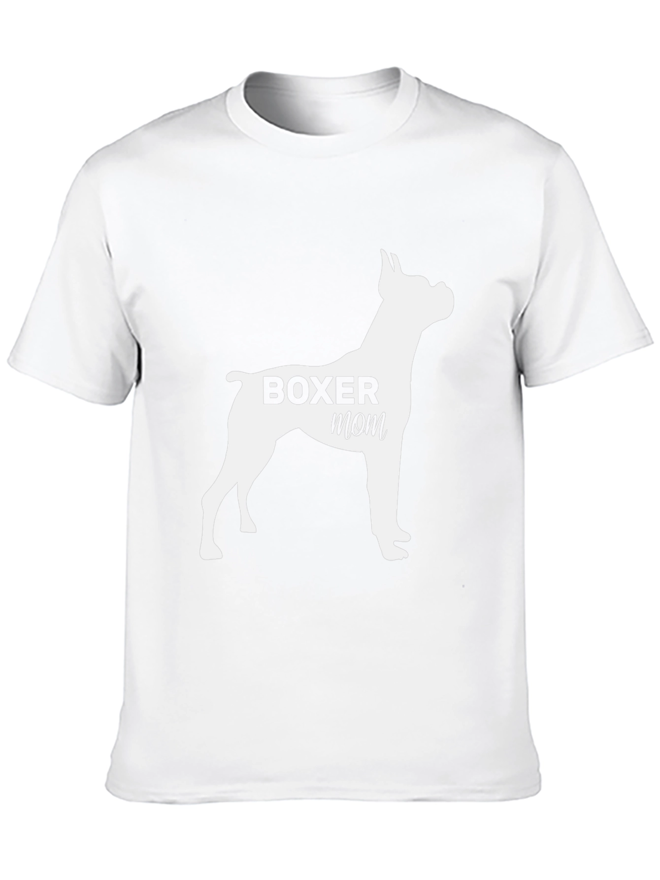 Boxer Mom Black T-Shirt: Dog Lover Apparel
