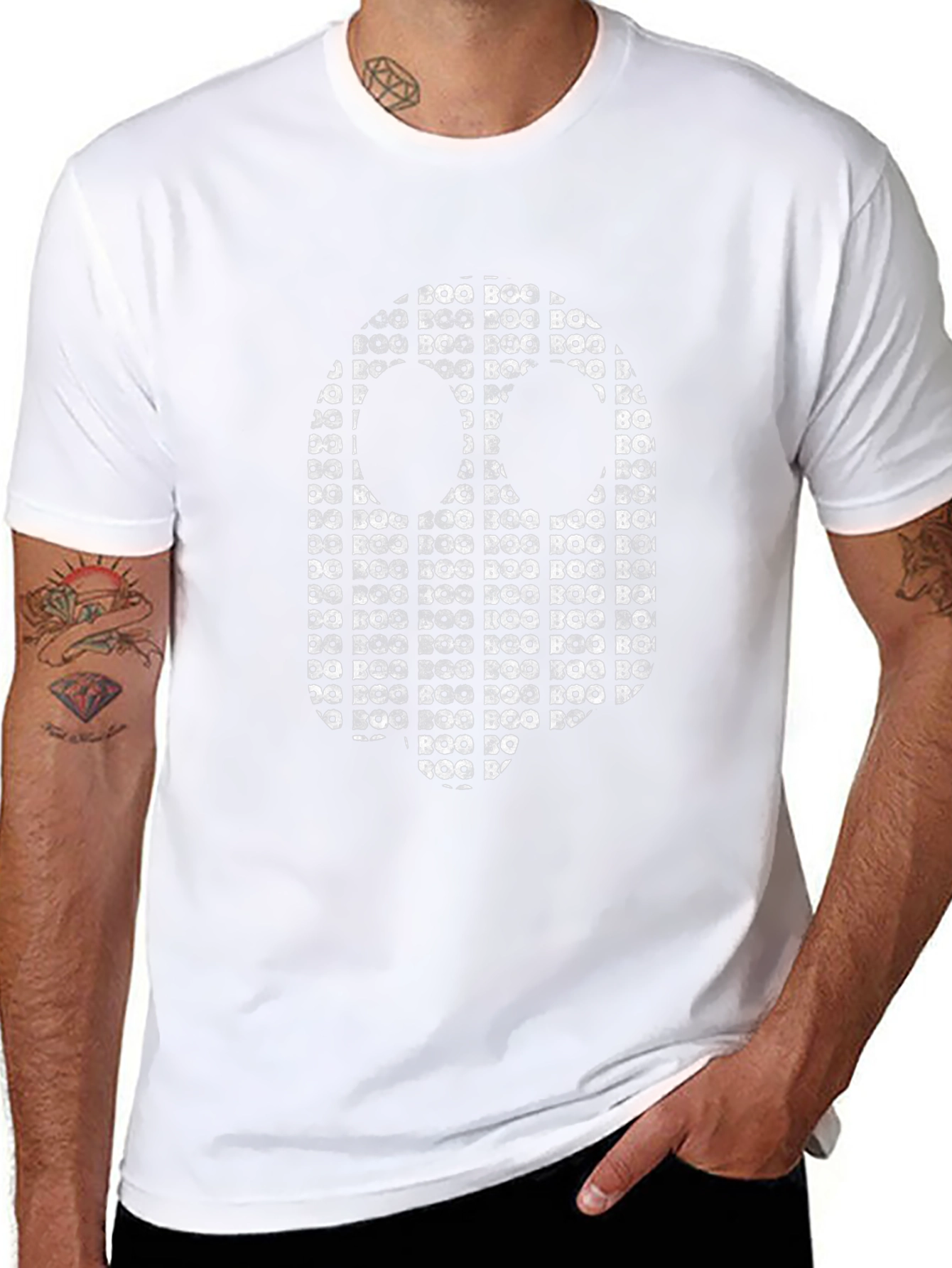 Boo Ghost T-Shirt - Halloween Graphic Tee