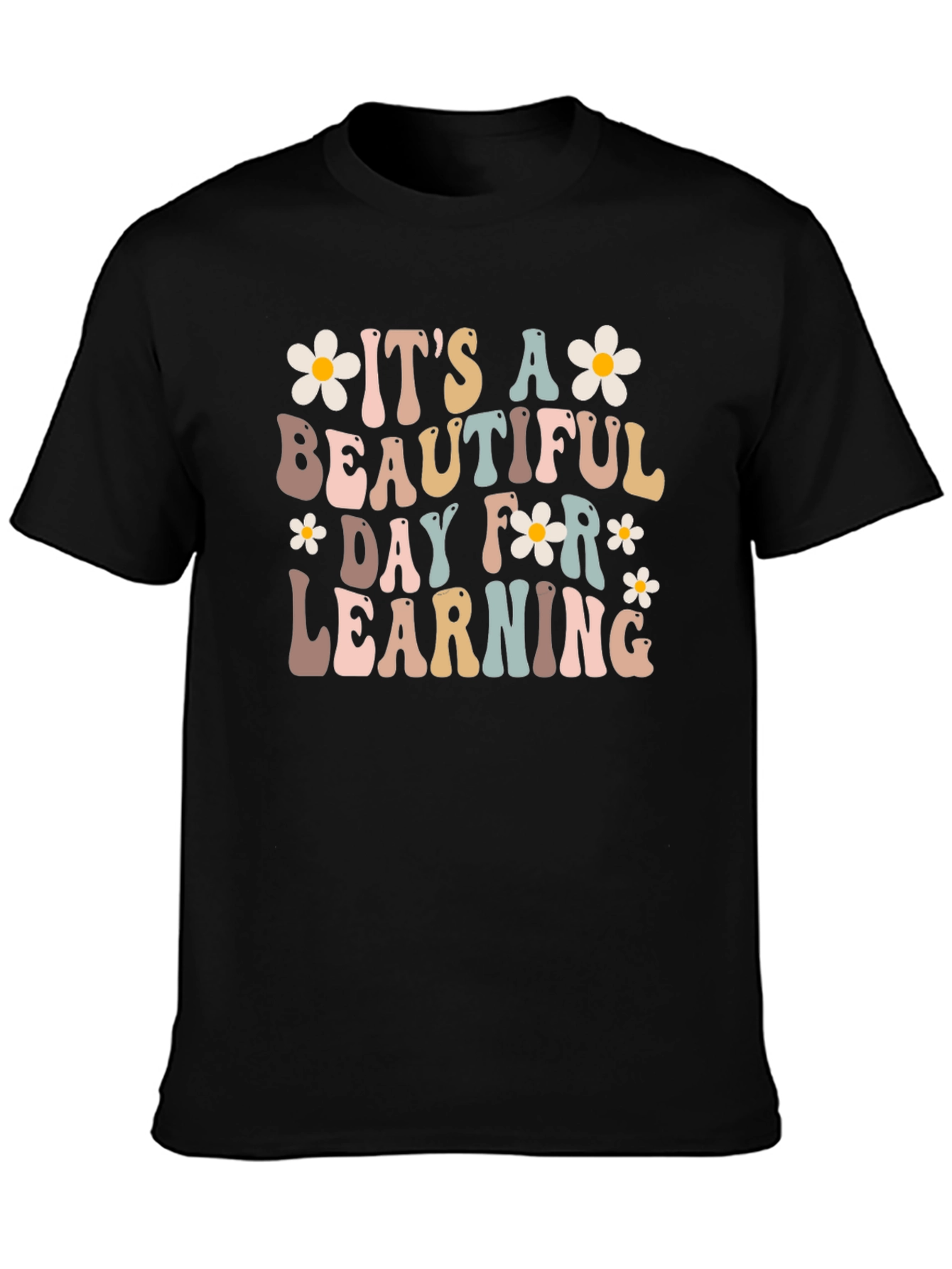Beautiful Day For Learning Retro Teacher T-Shirt