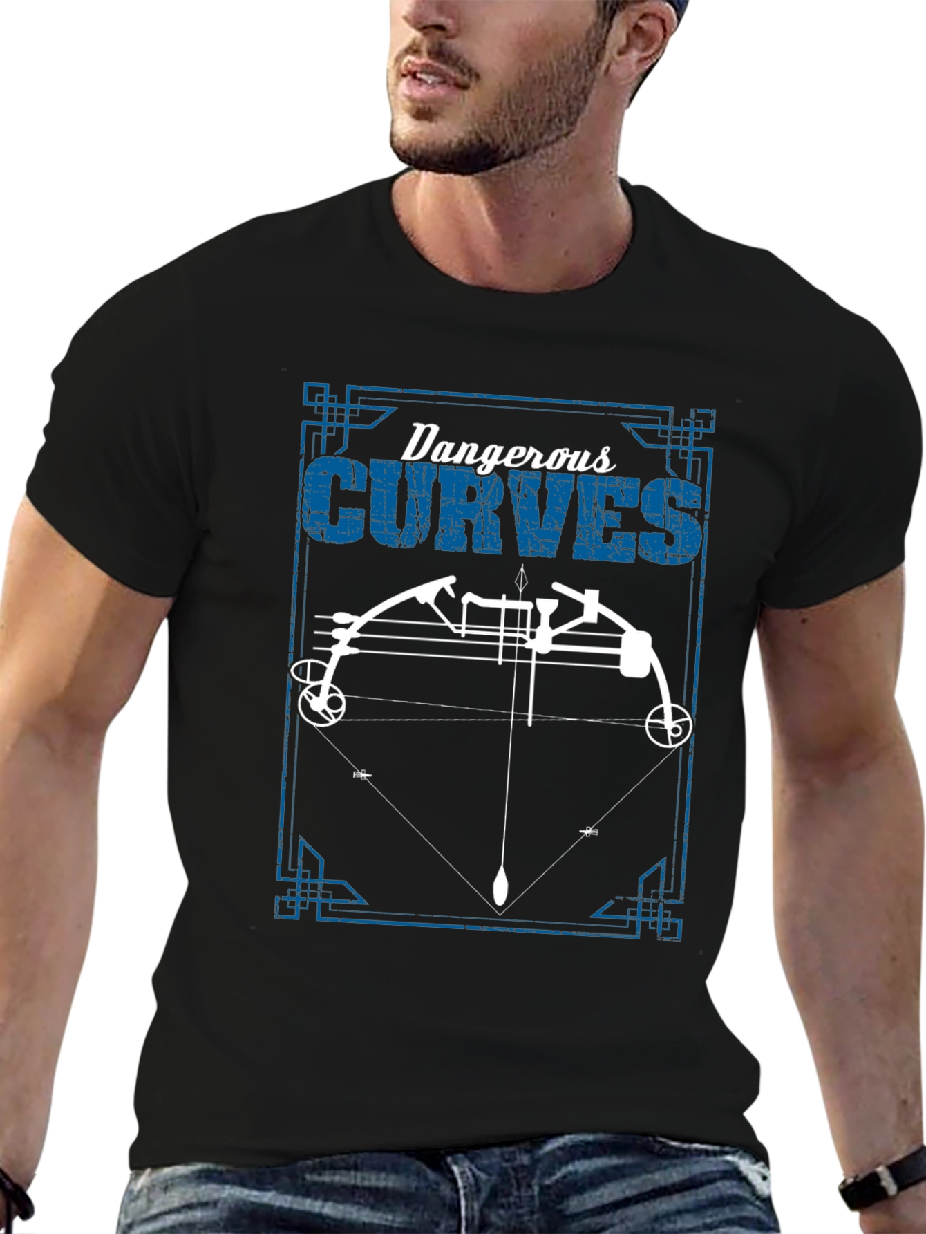 Dangerous Curves Archery T-Shirt - Black