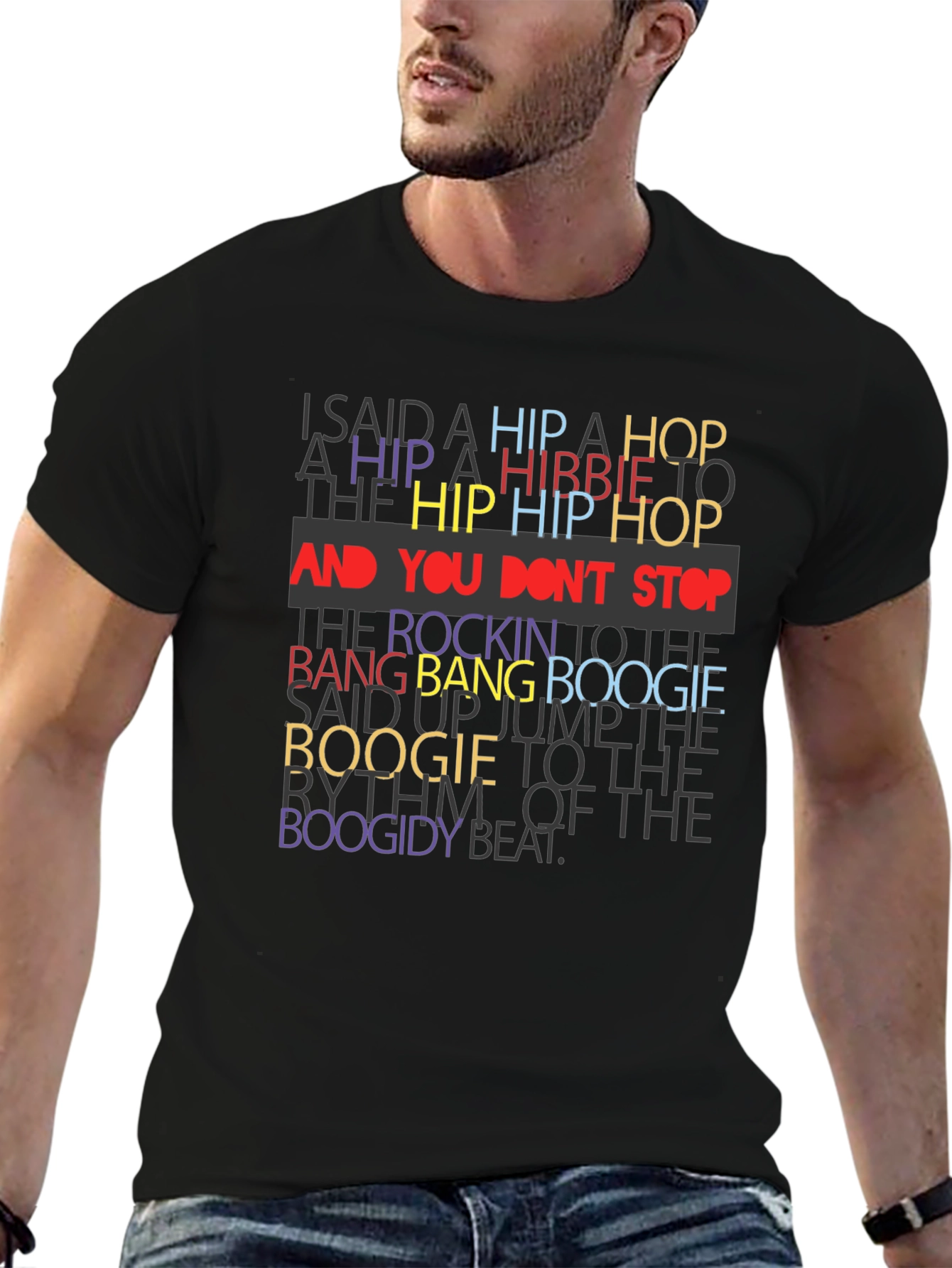 Hip Hop Lyric T-Shirt - Retro Style