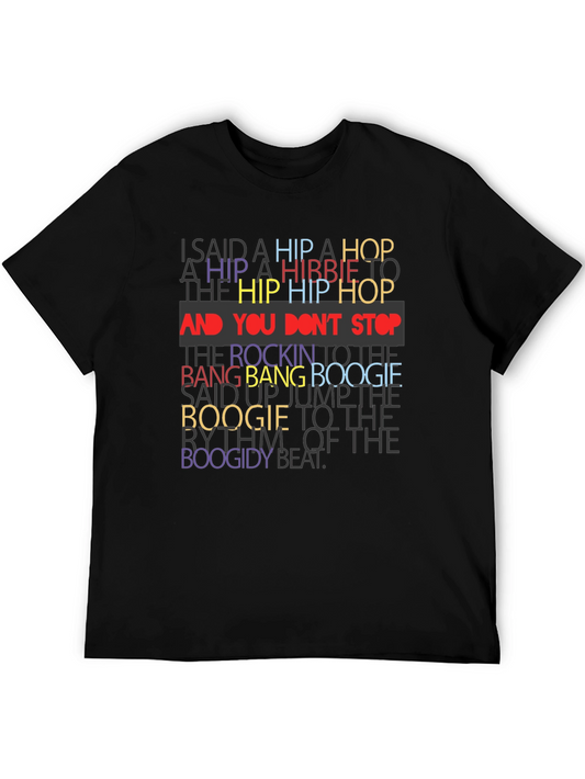 Hip Hop Lyric T-Shirt - Retro Style