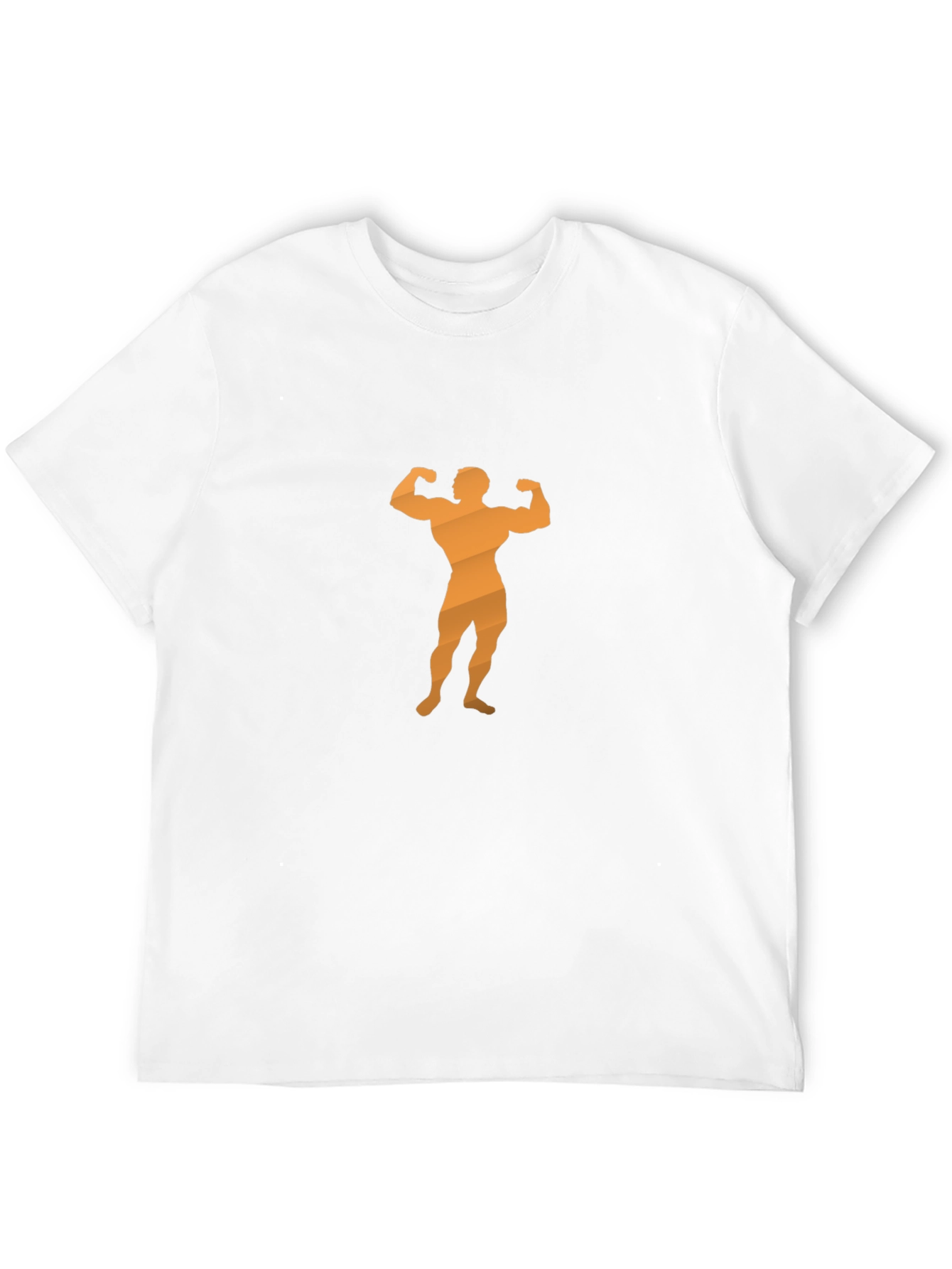 Mens Black T-Shirt with Bodybuilder Graphic