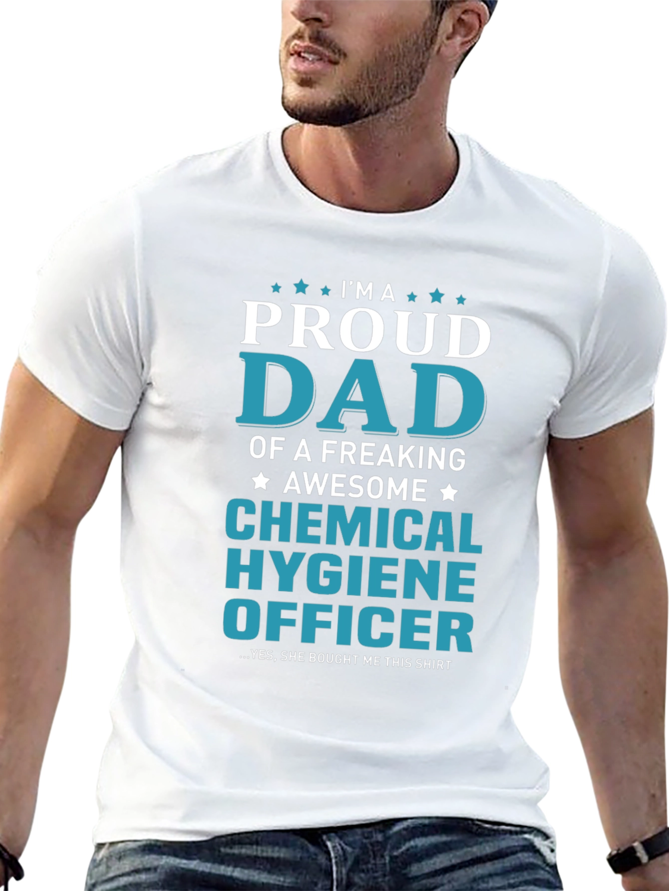 Proud Dad Chemical Hygiene Officer Graphic T-Shirt