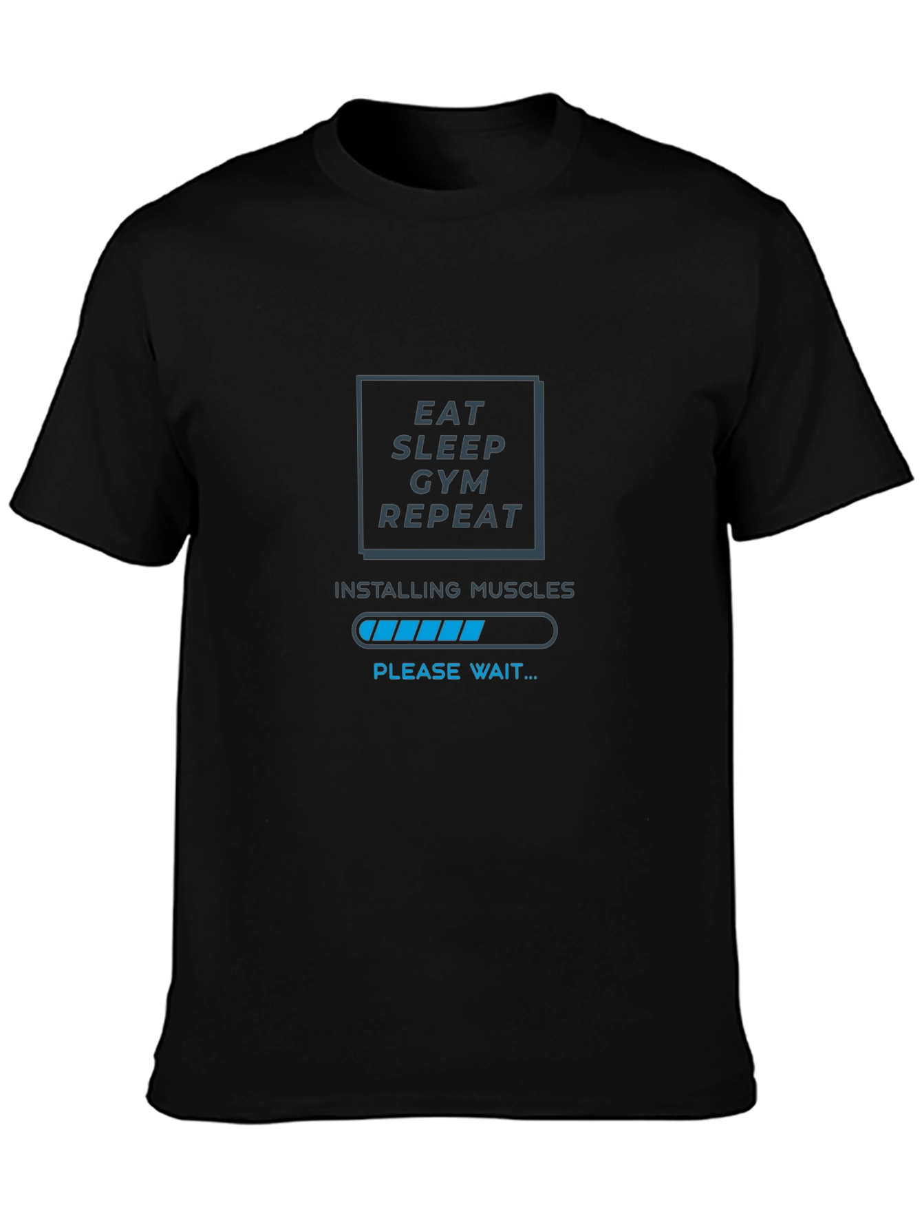 Eat Sleep Gym Repeat Muscle Loading T-Shirt