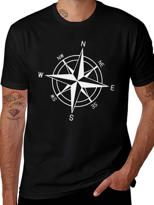 Compass Rose T-Shirt - Classic Nautical Style Tee