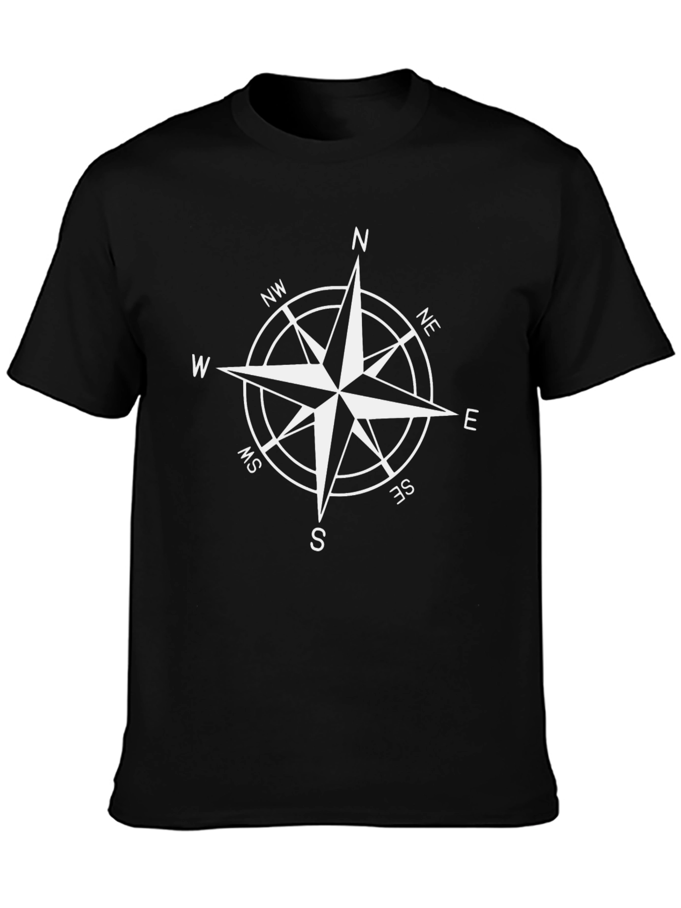 Compass Rose T-Shirt - Classic Nautical Style Tee