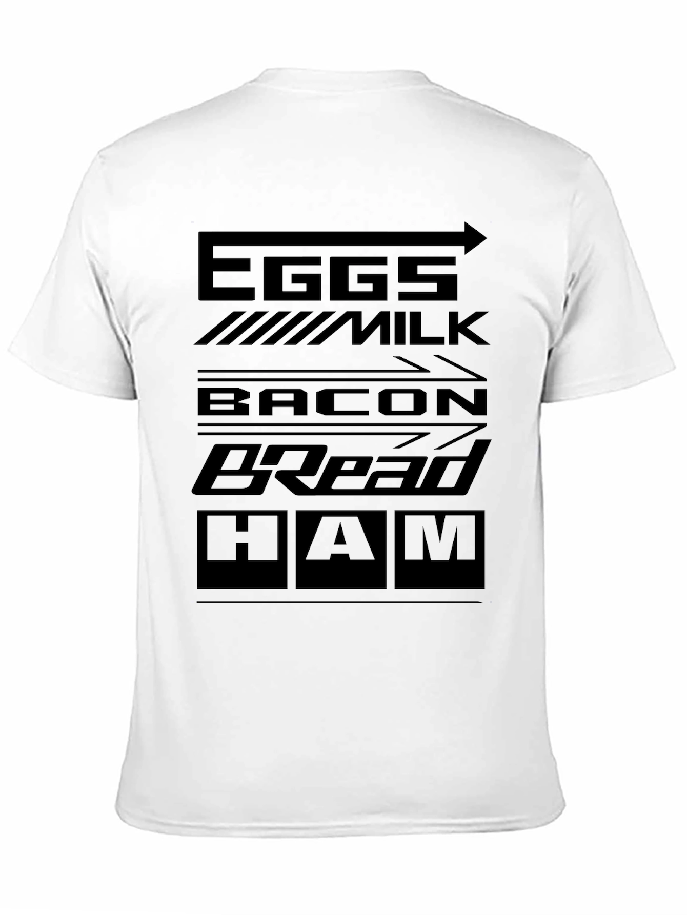 Grocery List Mens Graphic T-Shirt