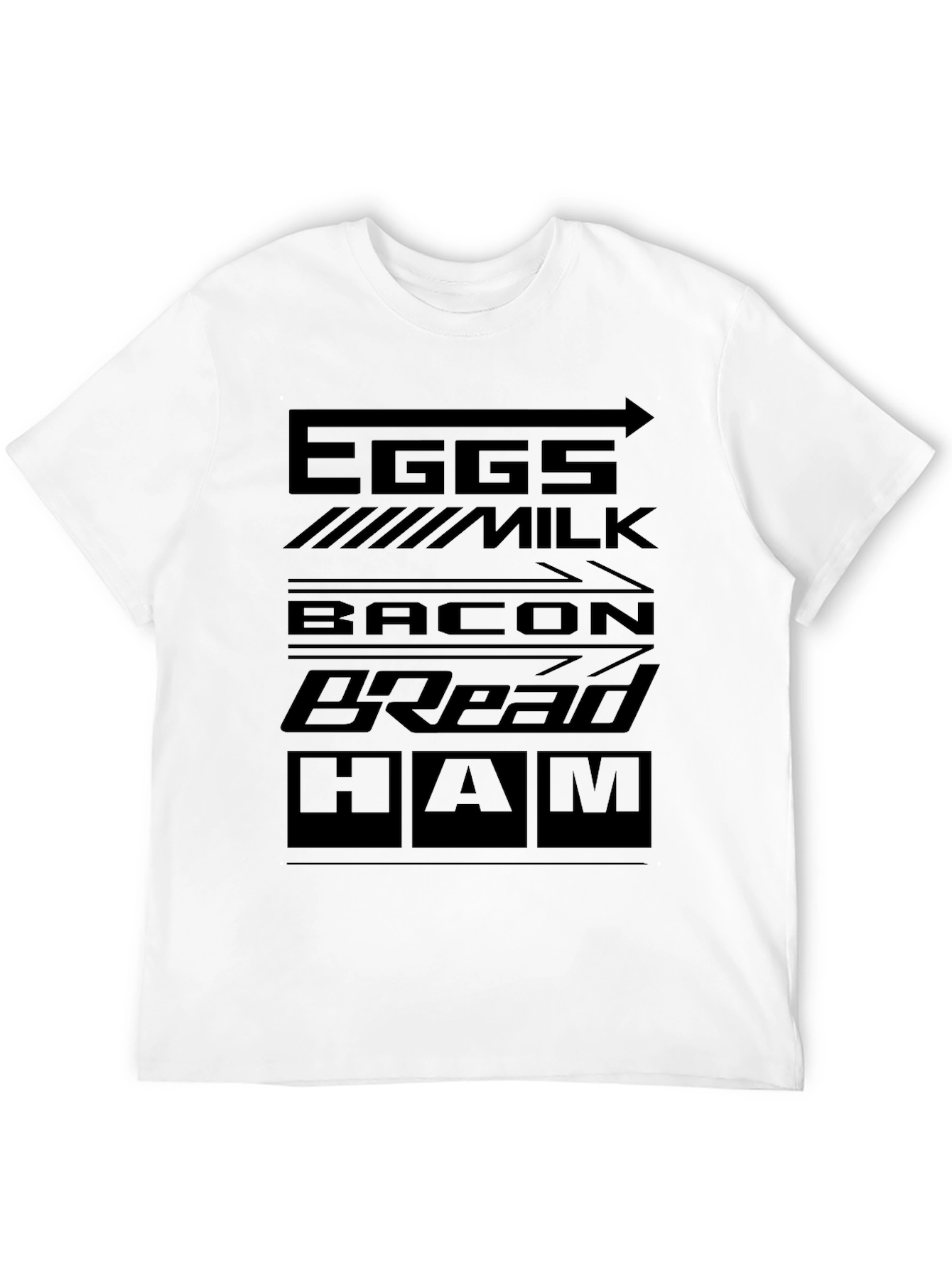 Grocery List Mens Graphic T-Shirt