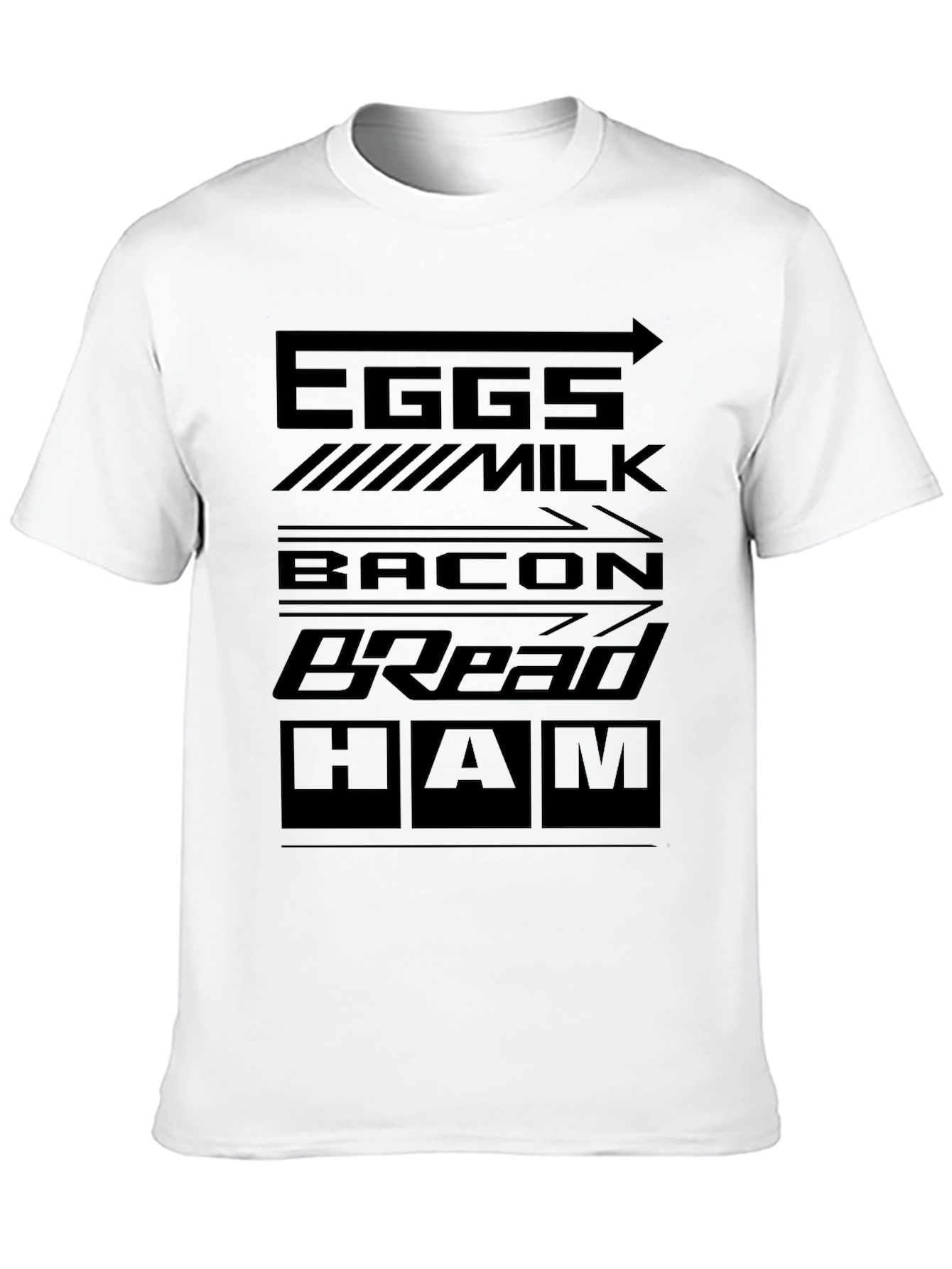 Grocery List Mens Graphic T-Shirt