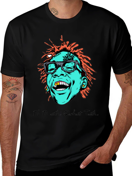 Cartoon Graphic Tee - Hip Hop Style