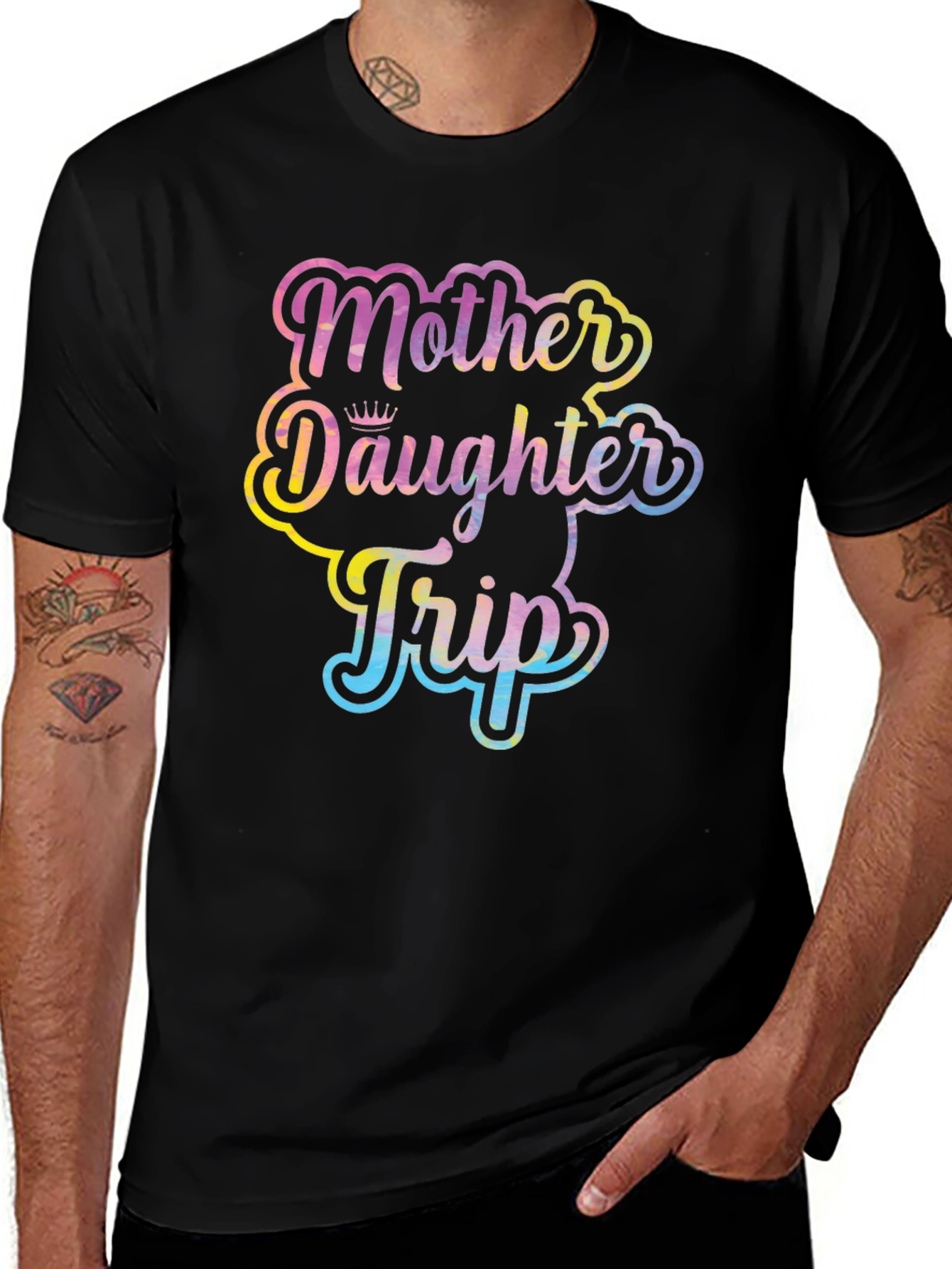 Mother Daughter Trip Black T-Shirt