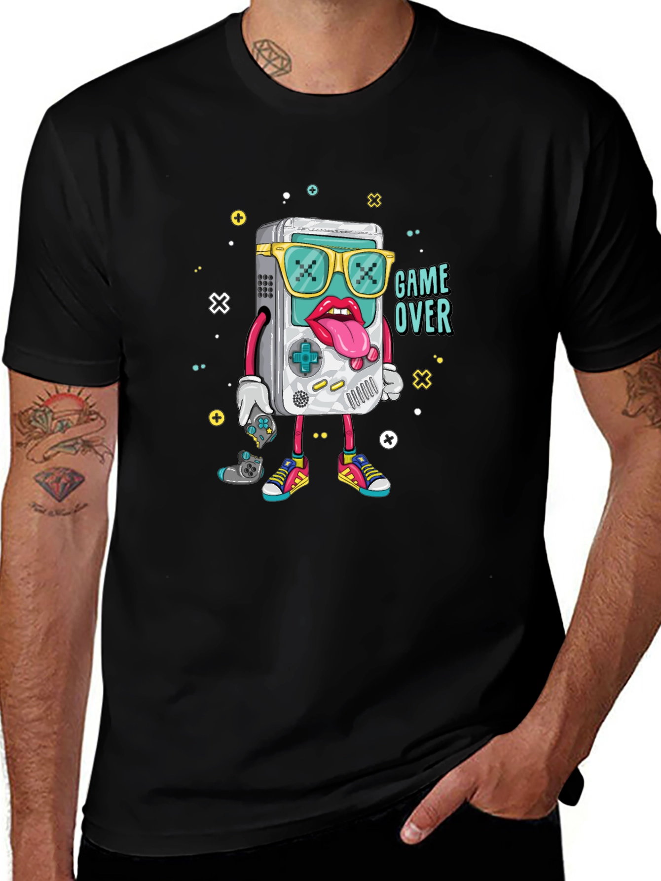 Game Over Graphic Tee - Retro Gamer Style