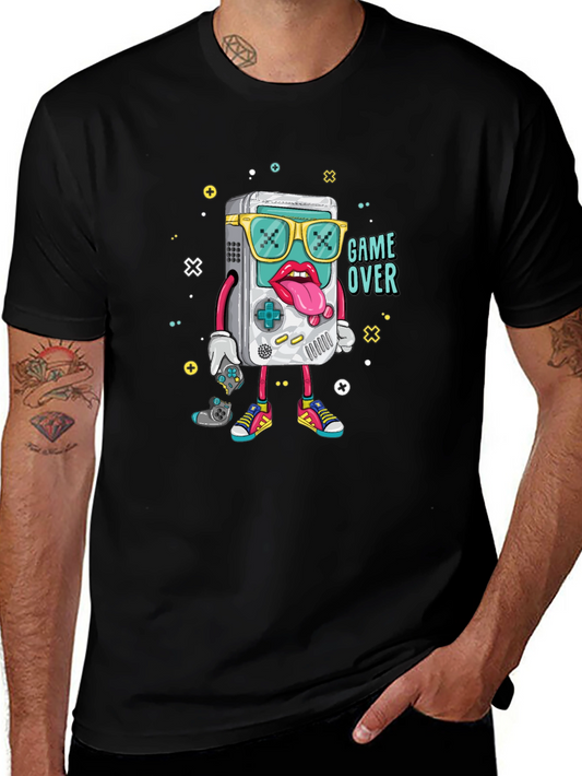 Game Over Graphic Tee - Retro Gamer Style