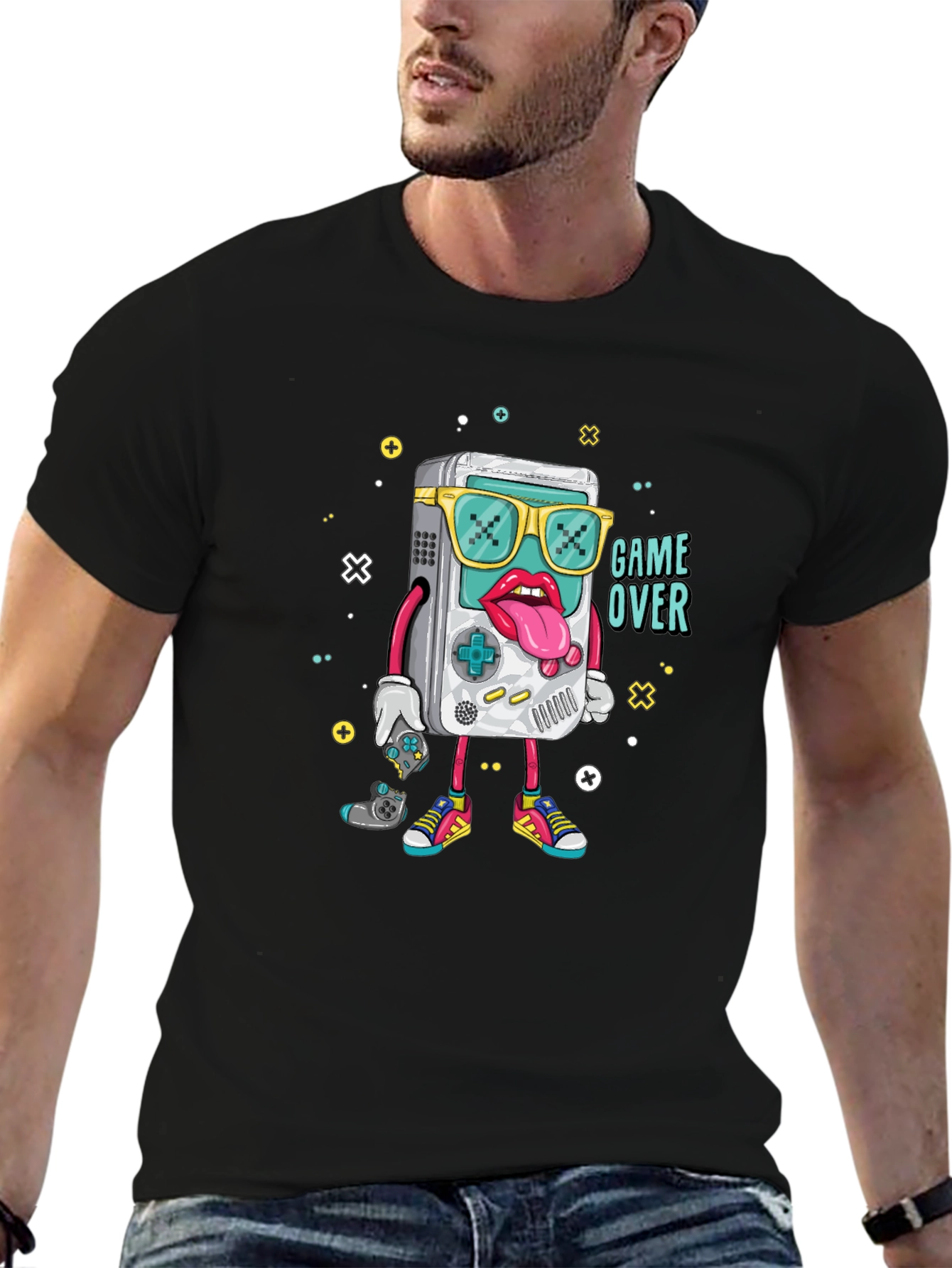 Game Over Graphic Tee - Retro Gamer Style